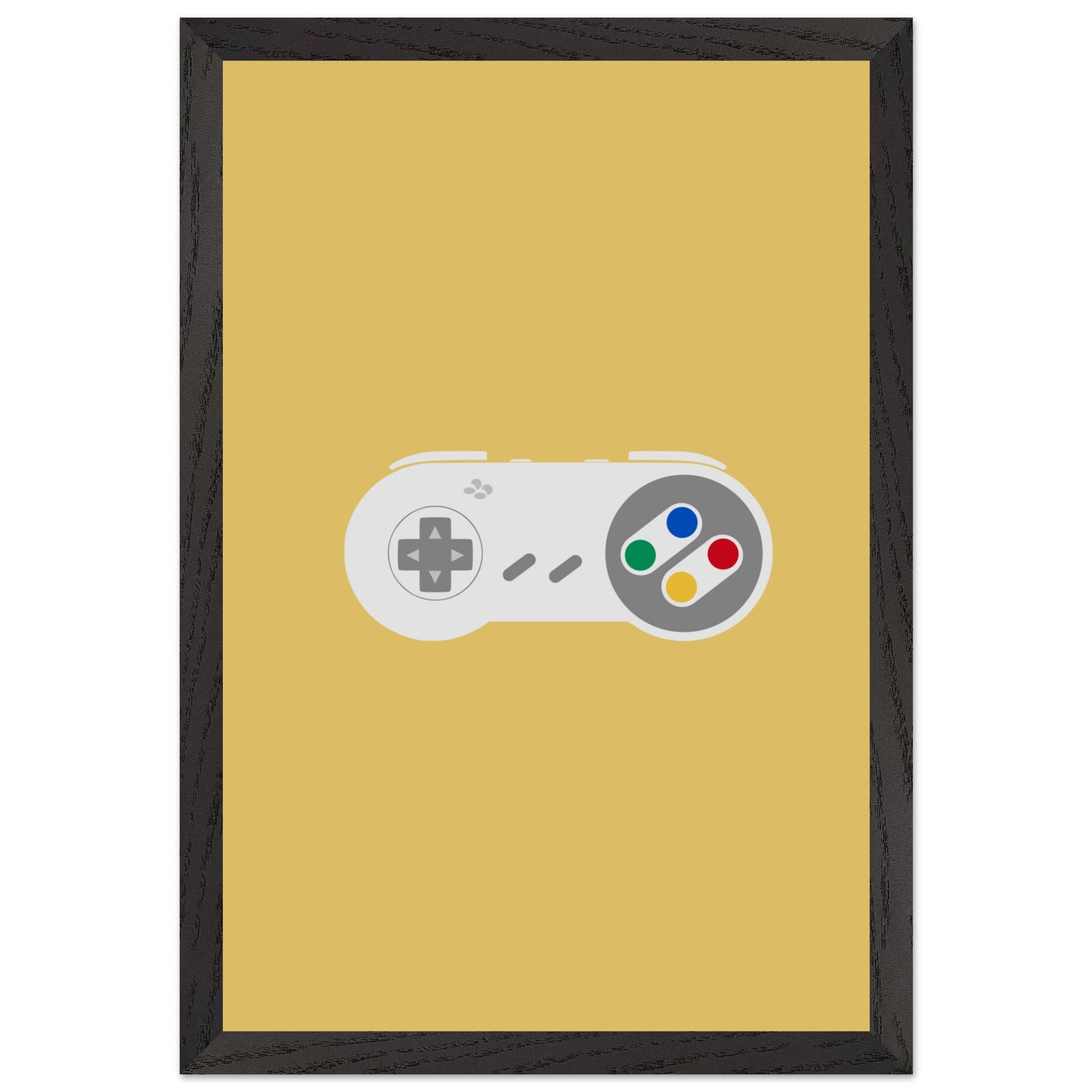 Nintendo SNES Wall Art, Game Controller Framed Poster, Gift for Gamers, Boys Room Decor, Teen Room Decor, Video Game Art, Video Game Print - Rampage Design Studio
