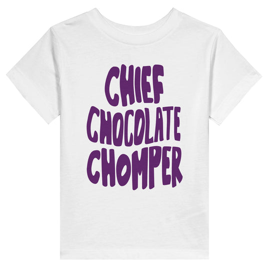 Chief Chocolate Chomper T-Shirt Funny Gift For Toddlers, Funny Shirt Gift For Girl, Funny Gift For Boy , Gift for Messy Toddler - Rampage Design Studio