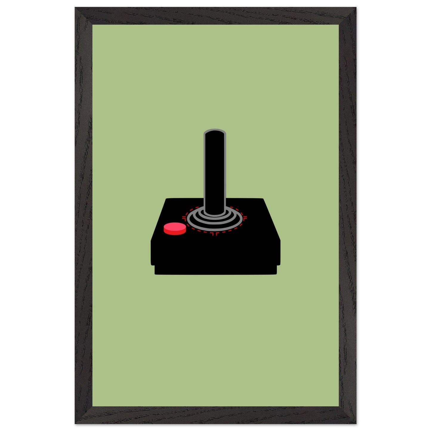 Atari Controller Wall Art, Game Controller Framed Poster, Gift for Gamers, Boys Room Decor, Teen Room Decor, Video Game Art, Video Game Print - Rampage Design Studio