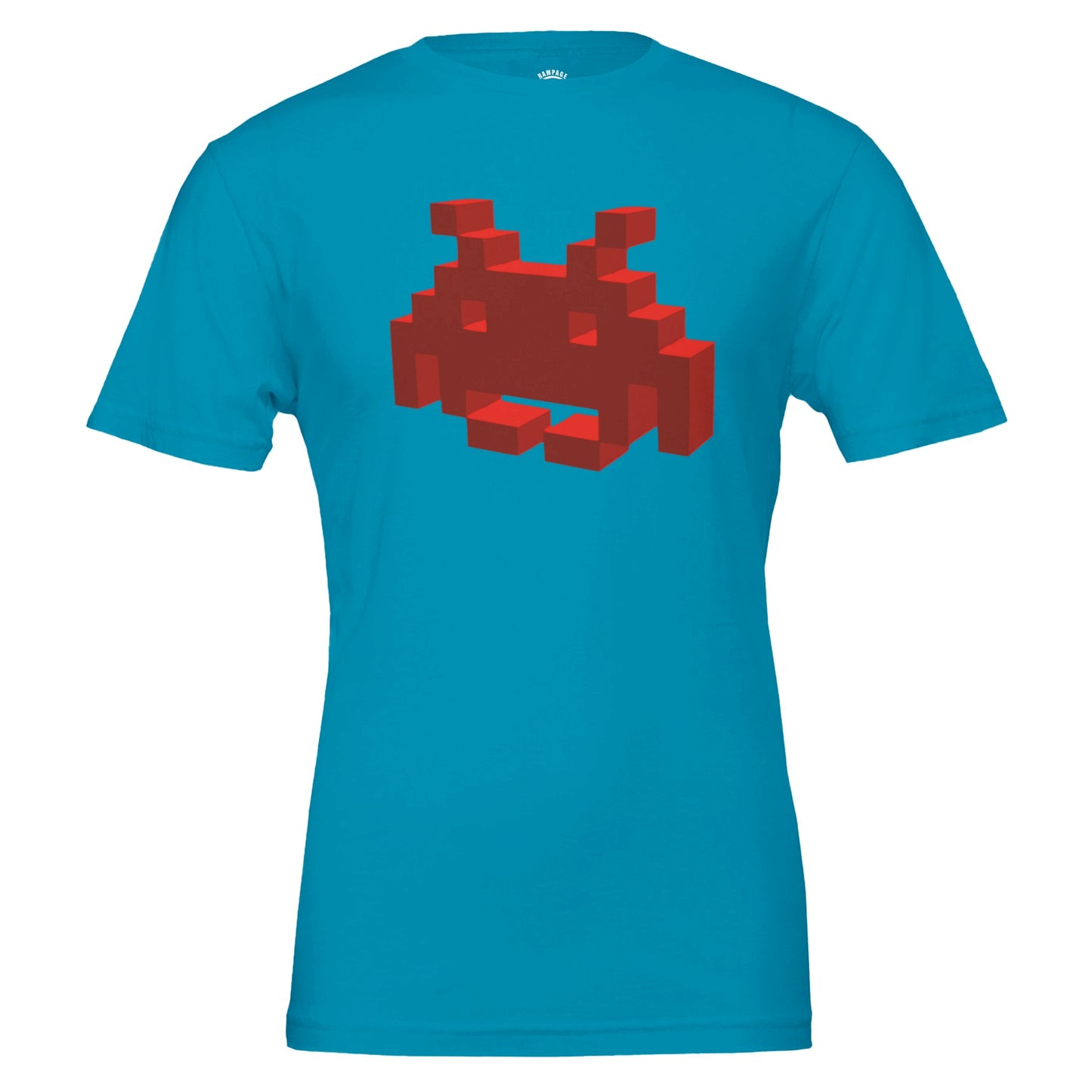 Voxel Invader - Premium Unisex Crewneck T-shirt - Rampage Design Studio