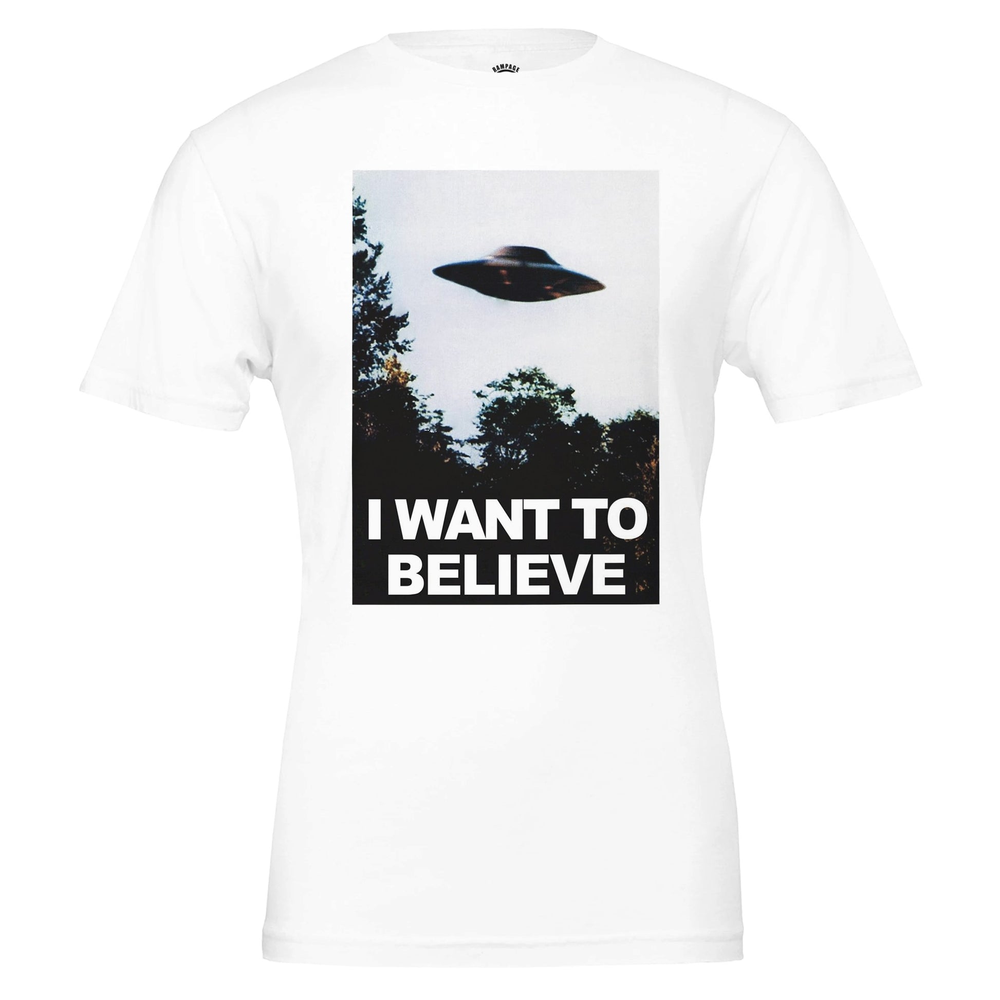 I Want To Believe UFO T-Shirt - Rampage Design Studio