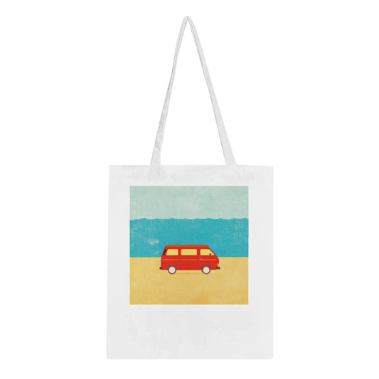 Beach Escape Tote Bag – Vintage VW Camper Design, Eco-Friendly Cotton,  Gift for Campervan lovers and Beach Goers - Rampage Design Studio