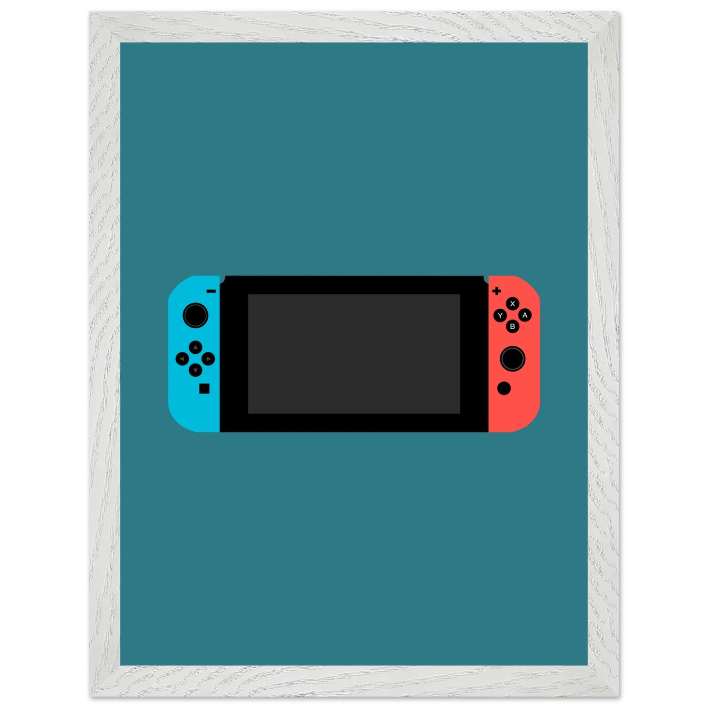 Nintendo Switch Wall Art, Game Console Framed Poster, Gift for Gamers, Boys Room Decor, Teen Room Decor, Video Game Art, Video Game Print - Rampage Design Studio