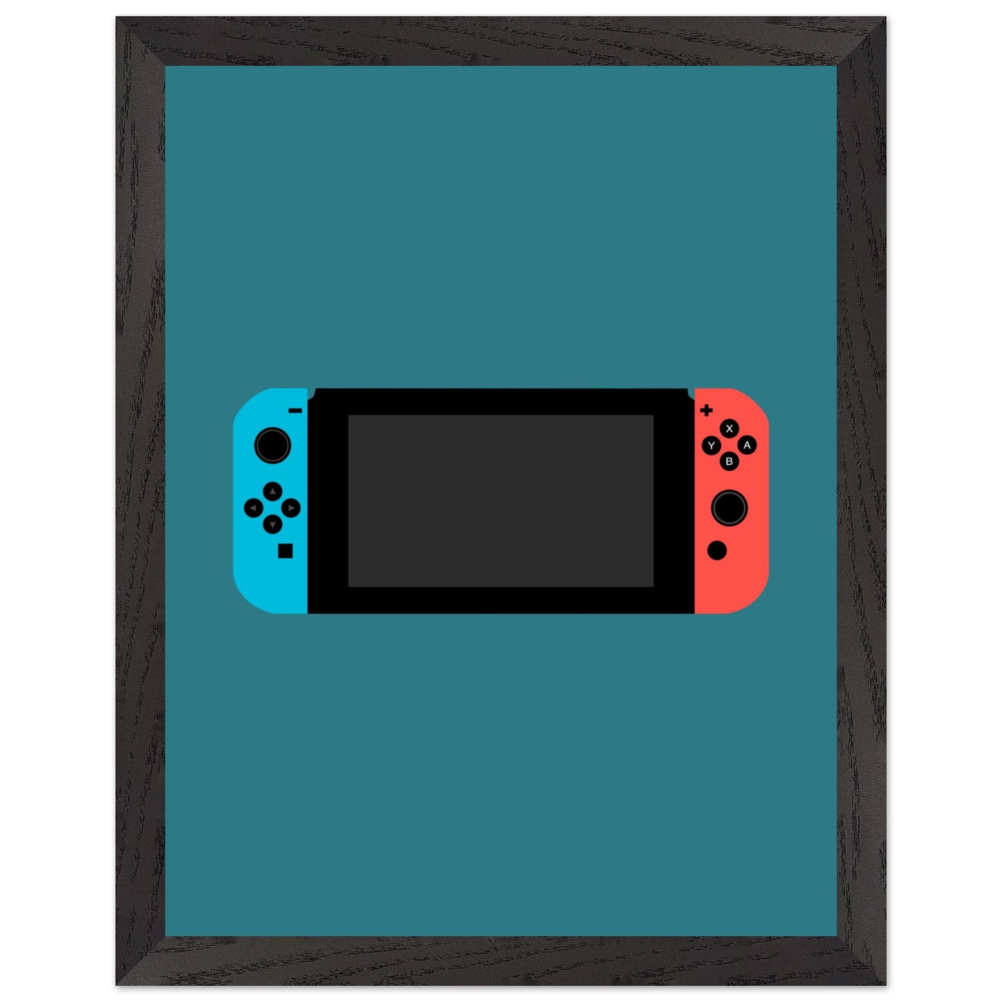 Nintendo Switch Wall Art, Game Console Framed Poster, Gift for Gamers, Boys Room Decor, Teen Room Decor, Video Game Art, Video Game Print - Rampage Design Studio