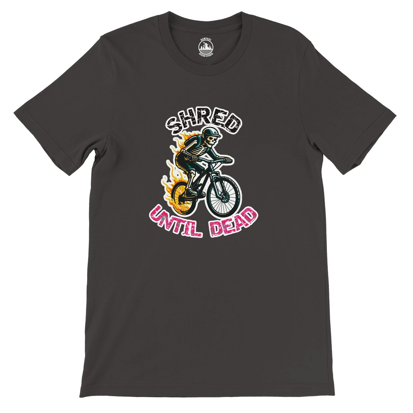 Shred Until Dead - Premium Unisex Crewneck T-shirt - Rampage Design Studio