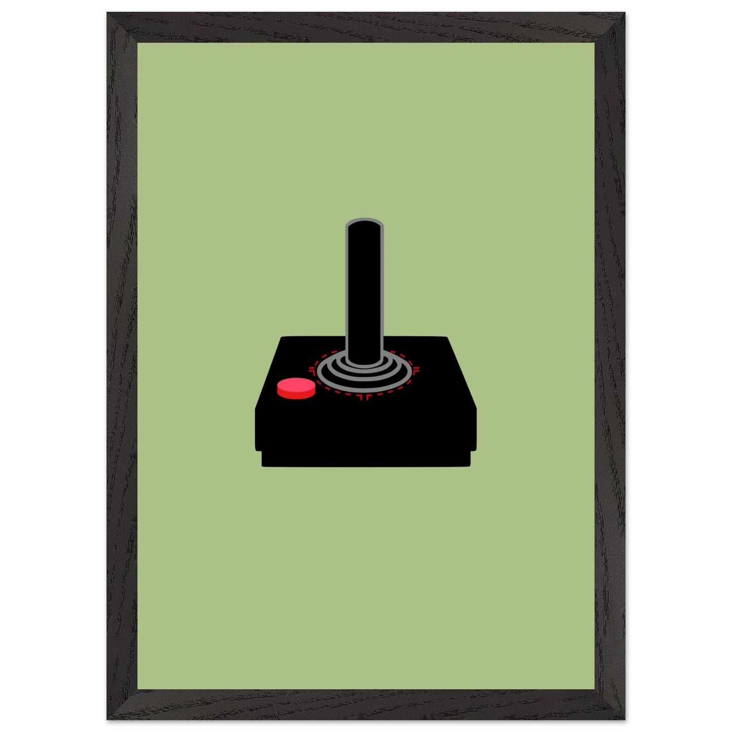 Atari Controller Wall Art, Game Controller Framed Poster, Gift for Gamers, Boys Room Decor, Teen Room Decor, Video Game Art, Video Game Print - Rampage Design Studio
