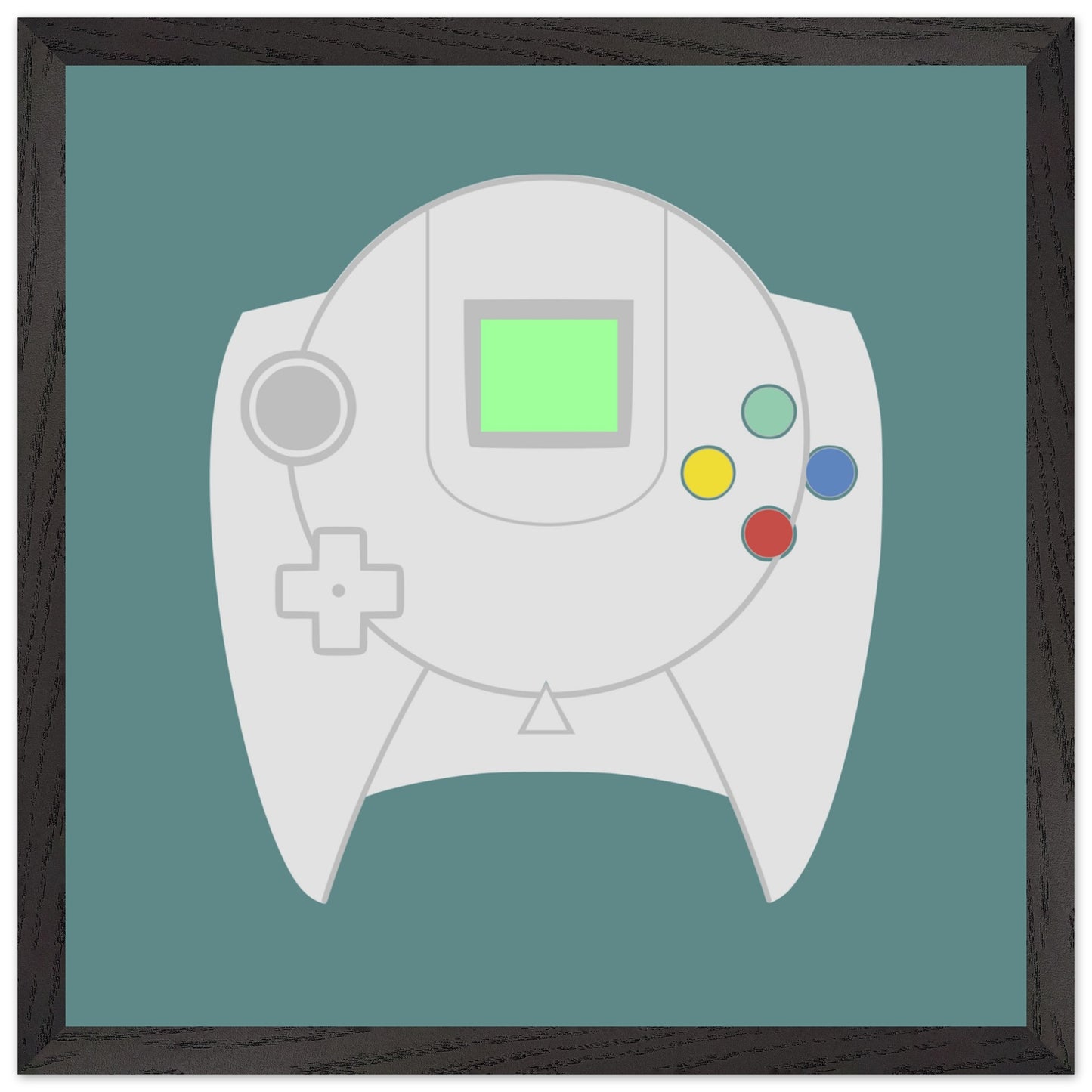 Sega Dreamcast Wall Art, Game Controller Framed Poster, Gift for Gamers, Boys Room Decor, Teen Room Decor, Video Game Art, Video Game Print - Rampage Design Studio