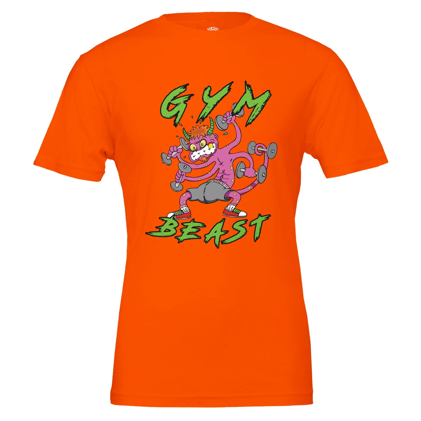 Gym Beast Premium Unisex Crewneck T-shirt - Rampage Design Studio