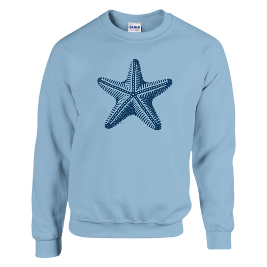 Starfish Ink Block Print, Heavy Blend Comfort Sweatshirt - Rampage Design Studio