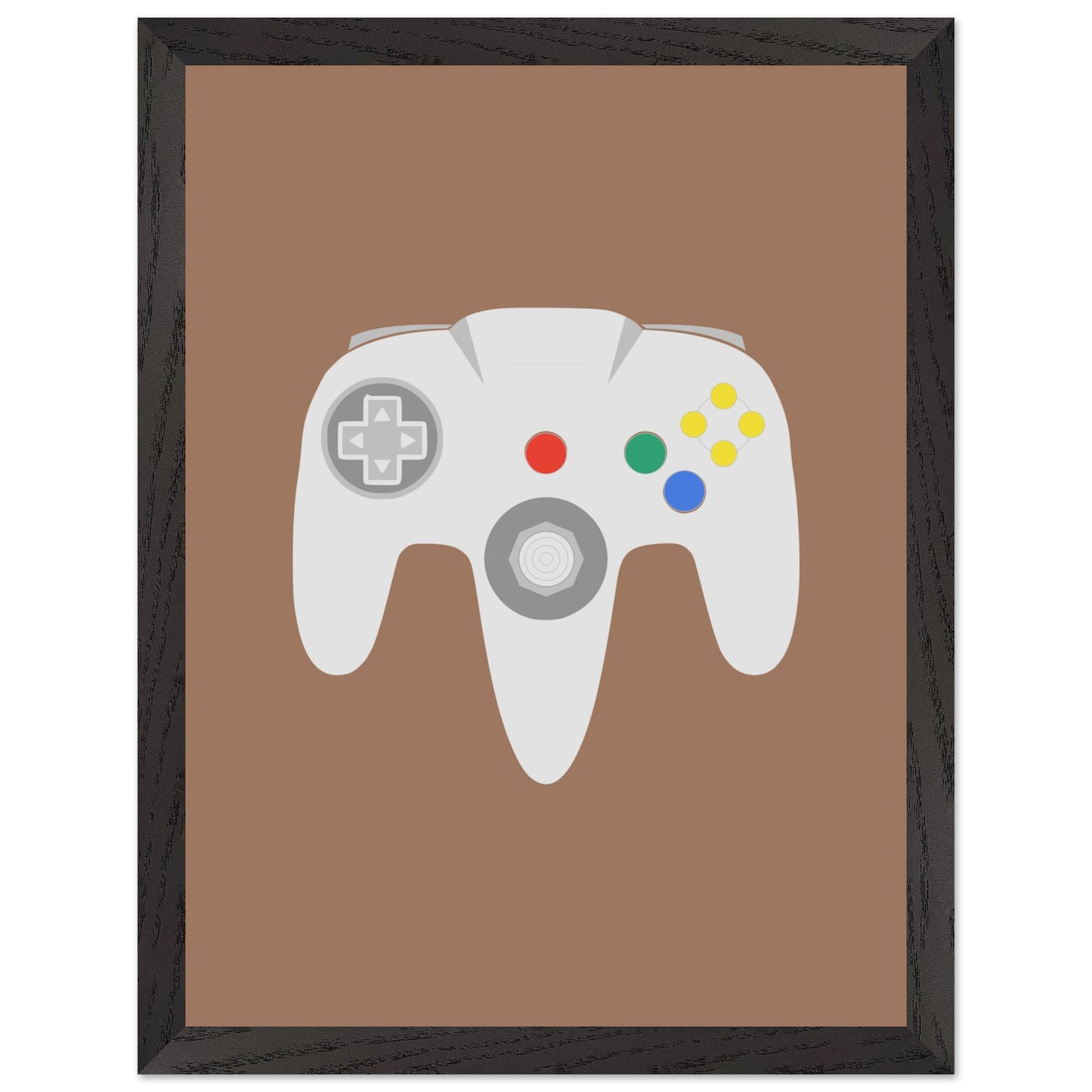 Nintendo N64 Wall Art, Game Controller Framed Poster, Gift for Gamers, Boys Room Decor, Teen Room Decor, Video Game Art, Video Game Print - Rampage Design Studio