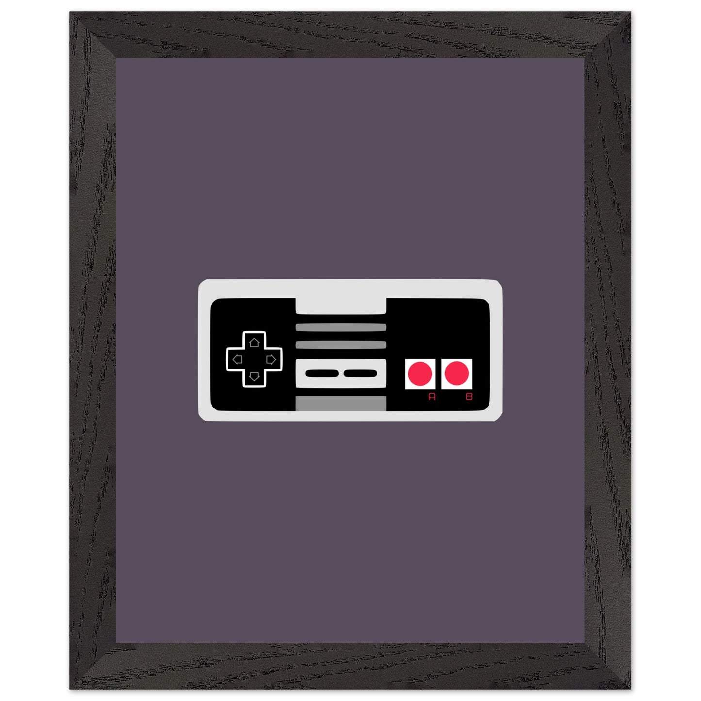 NES Wall Art, Game Controller Framed Poster, Gift for Gamers, Boys Room Decor, Teen Room Decor, Video Game Art, Video Game Print - Rampage Design Studio