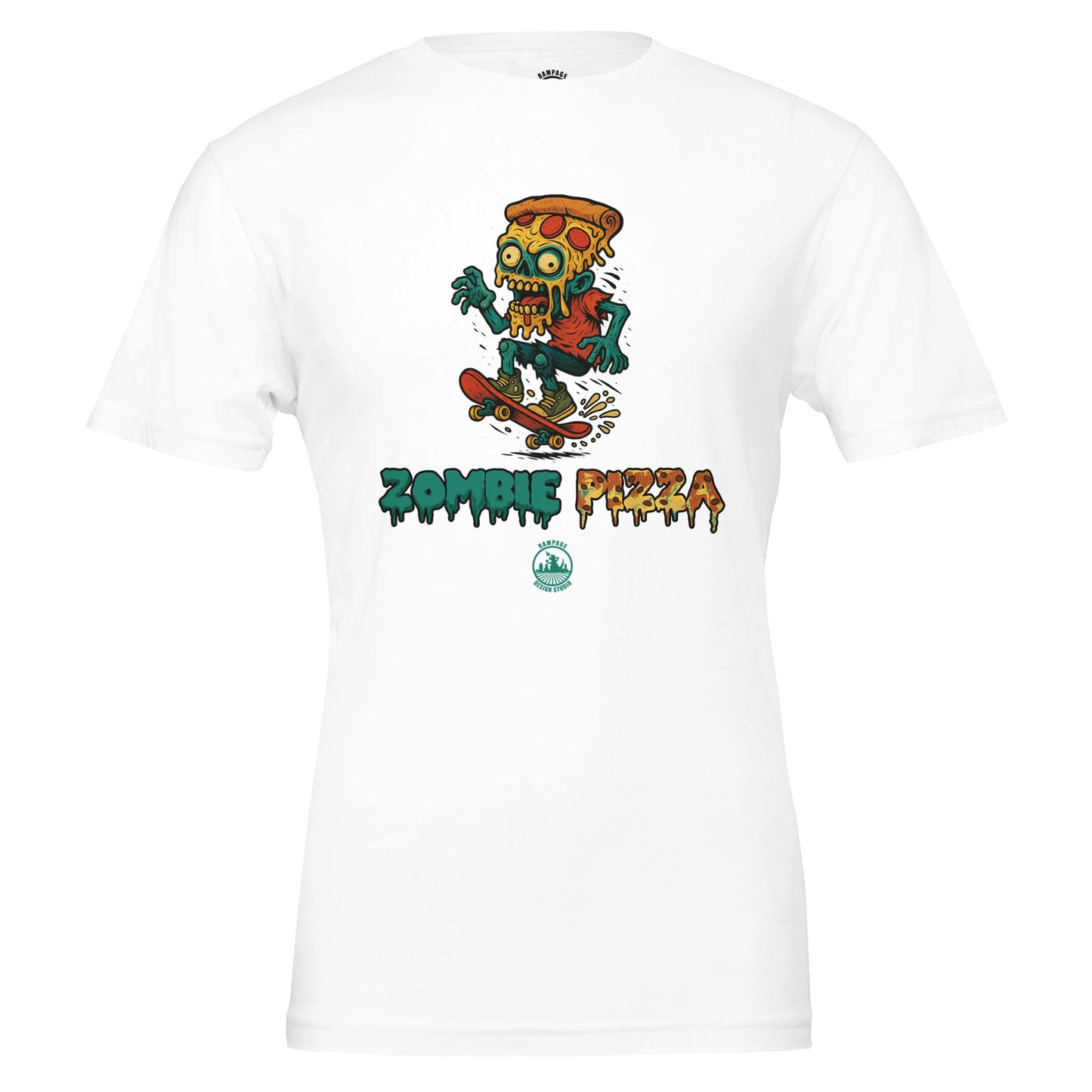 Zombie Pizza T-Shirt - Rampage Design Studio