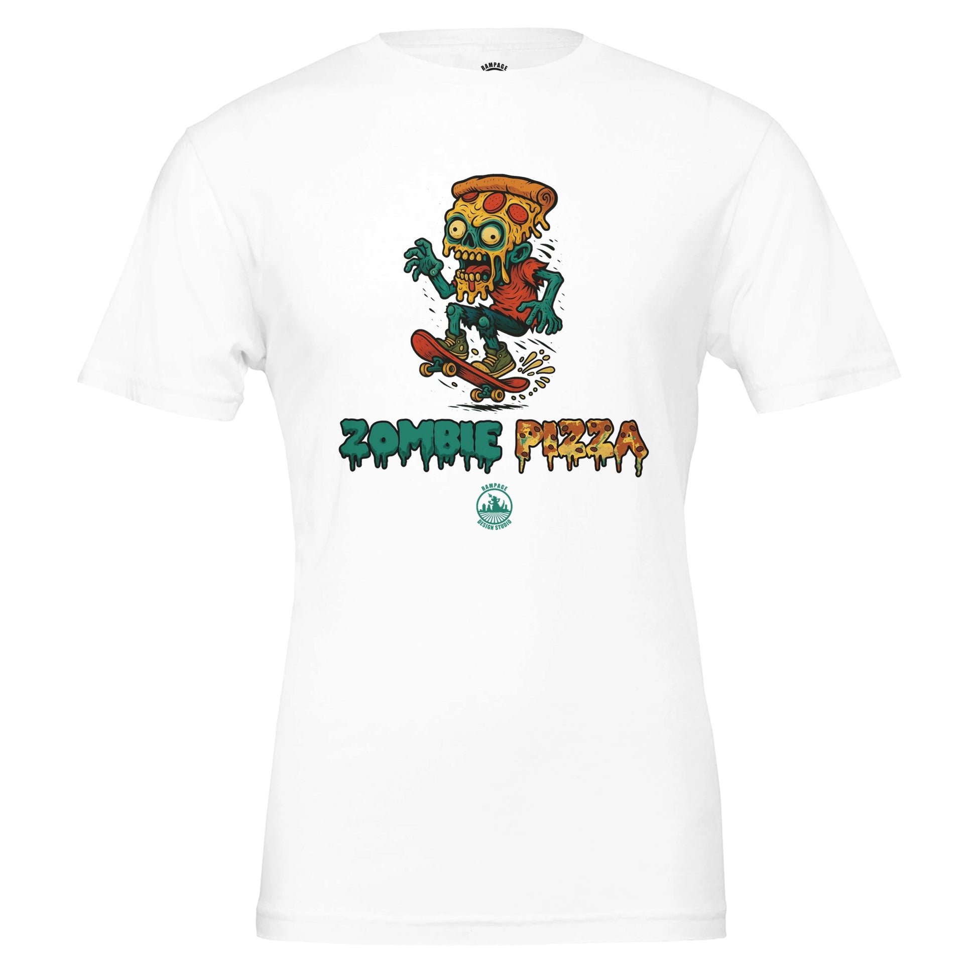 Zombie Pizza T-Shirt - Rampage Design Studio