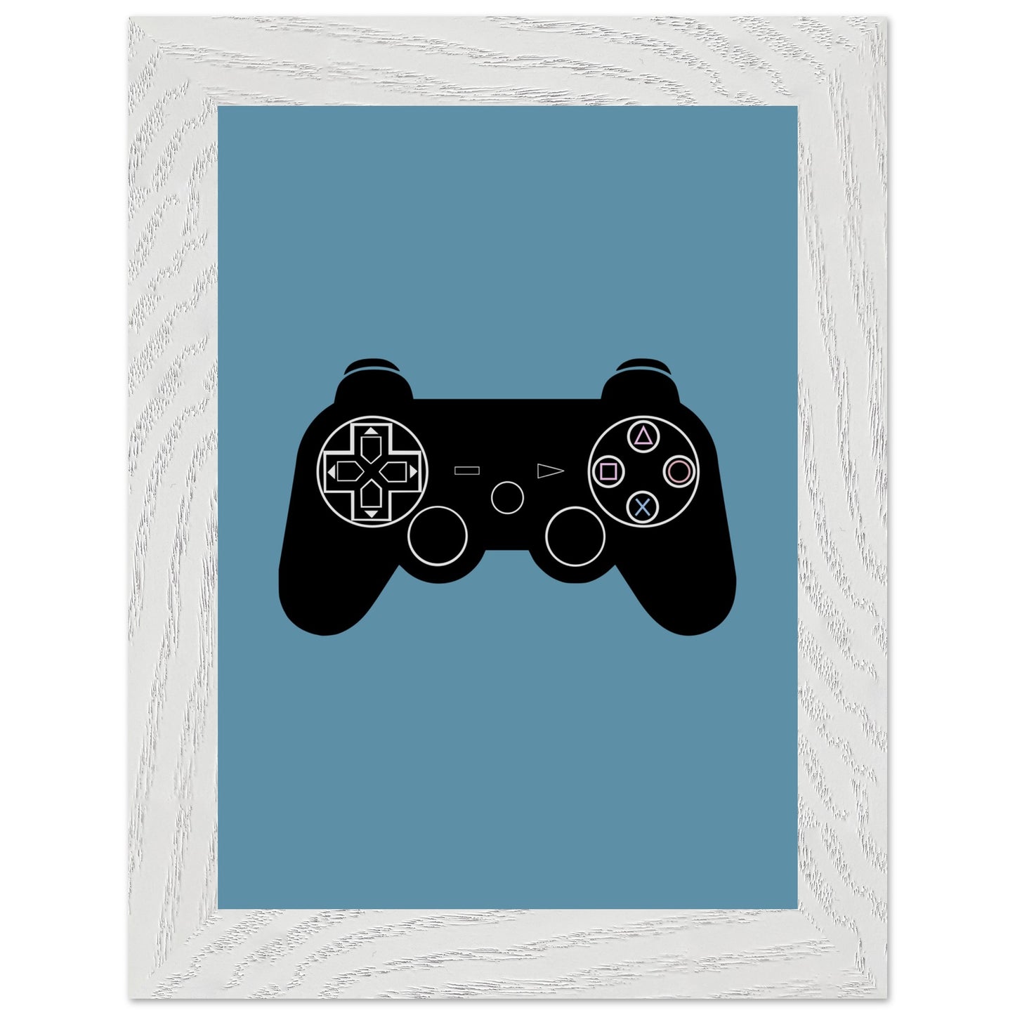 PS3 Wall Art, Game Controller Framed Poster, Gift for Gamers, Boys Room Decor, Teen Room Decor, Video Game Art, Video Game Print - Rampage Design Studio