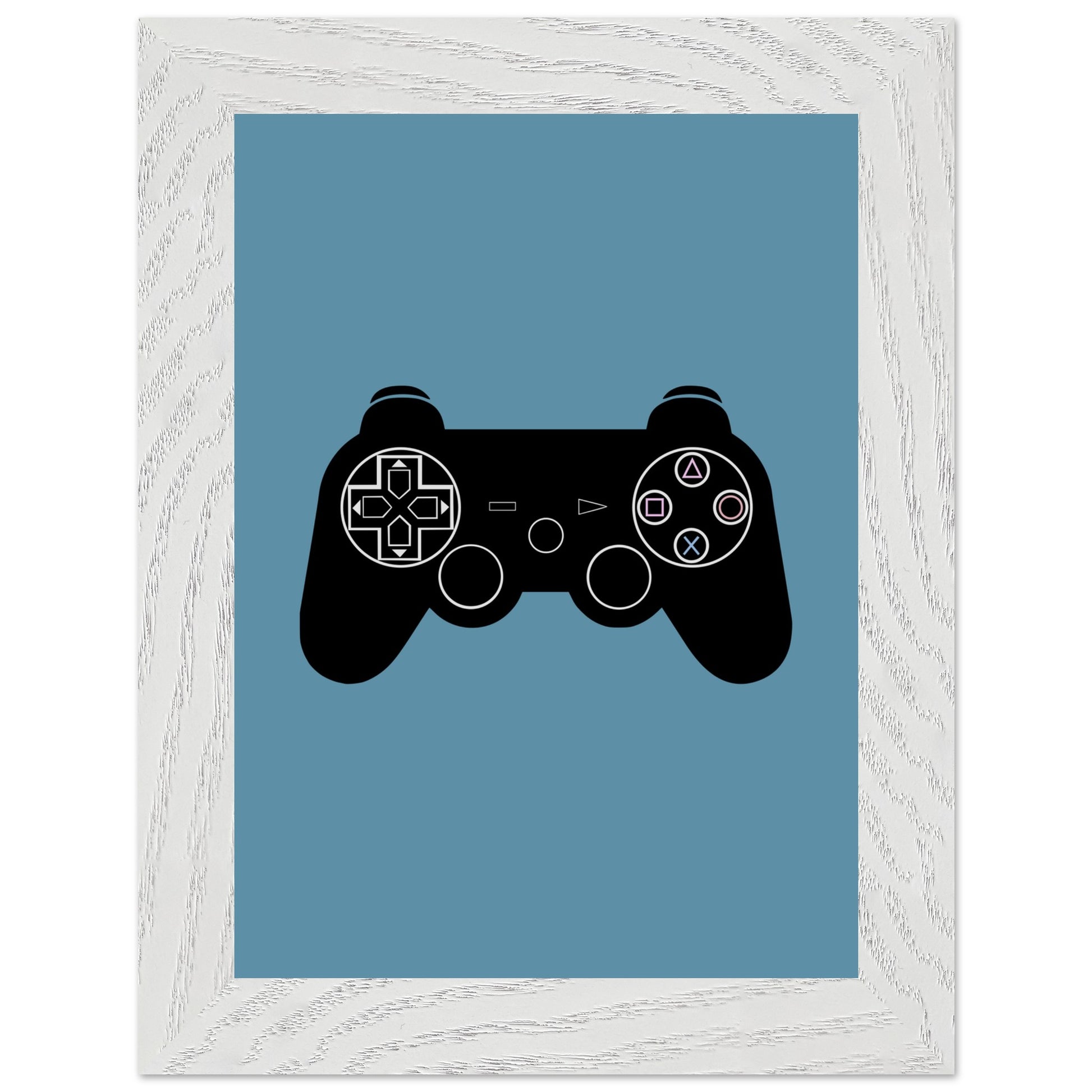 PS3 Wall Art, Game Controller Framed Poster, Gift for Gamers, Boys Room Decor, Teen Room Decor, Video Game Art, Video Game Print - Rampage Design Studio