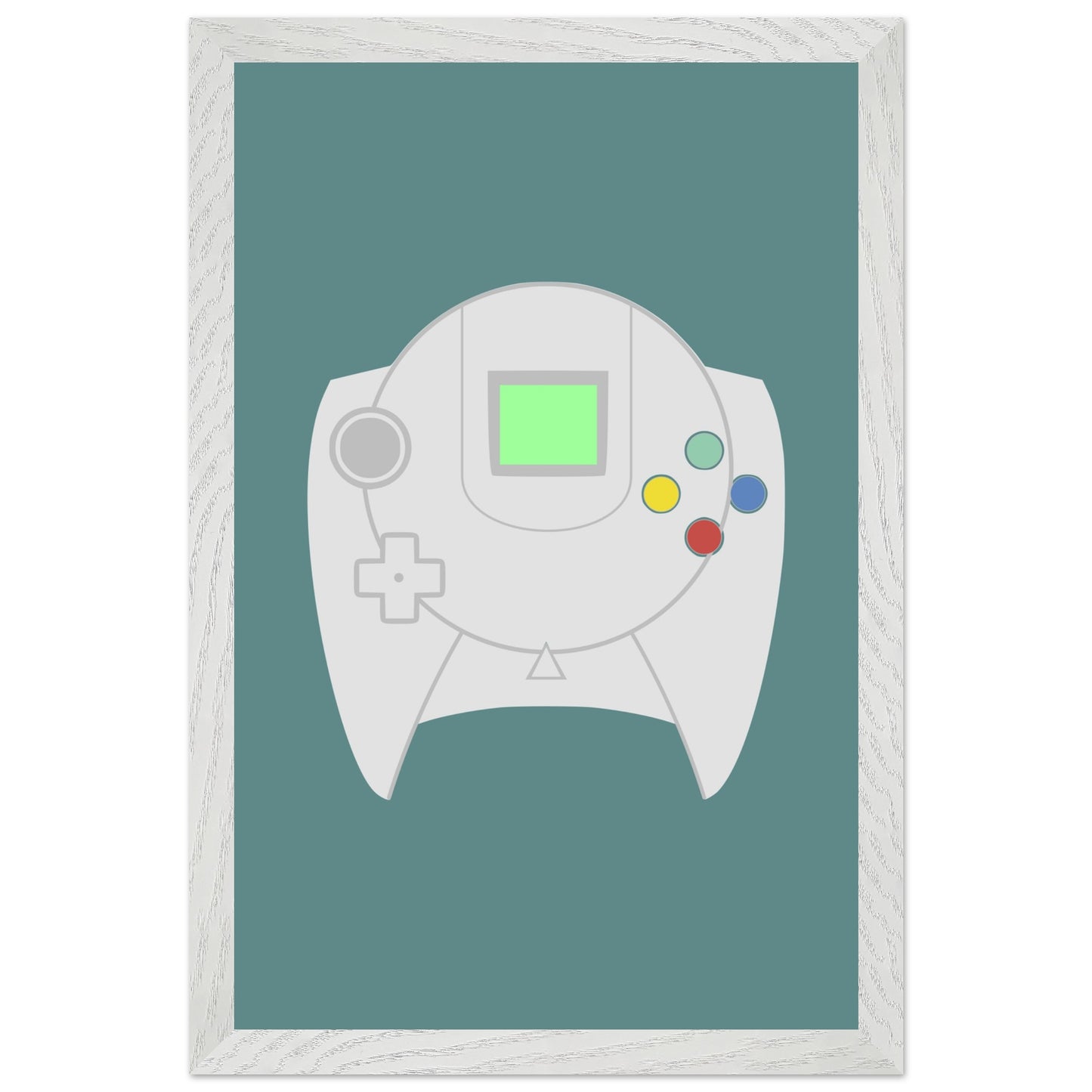 Sega Dreamcast Wall Art, Game Controller Framed Poster, Gift for Gamers, Boys Room Decor, Teen Room Decor, Video Game Art, Video Game Print - Rampage Design Studio