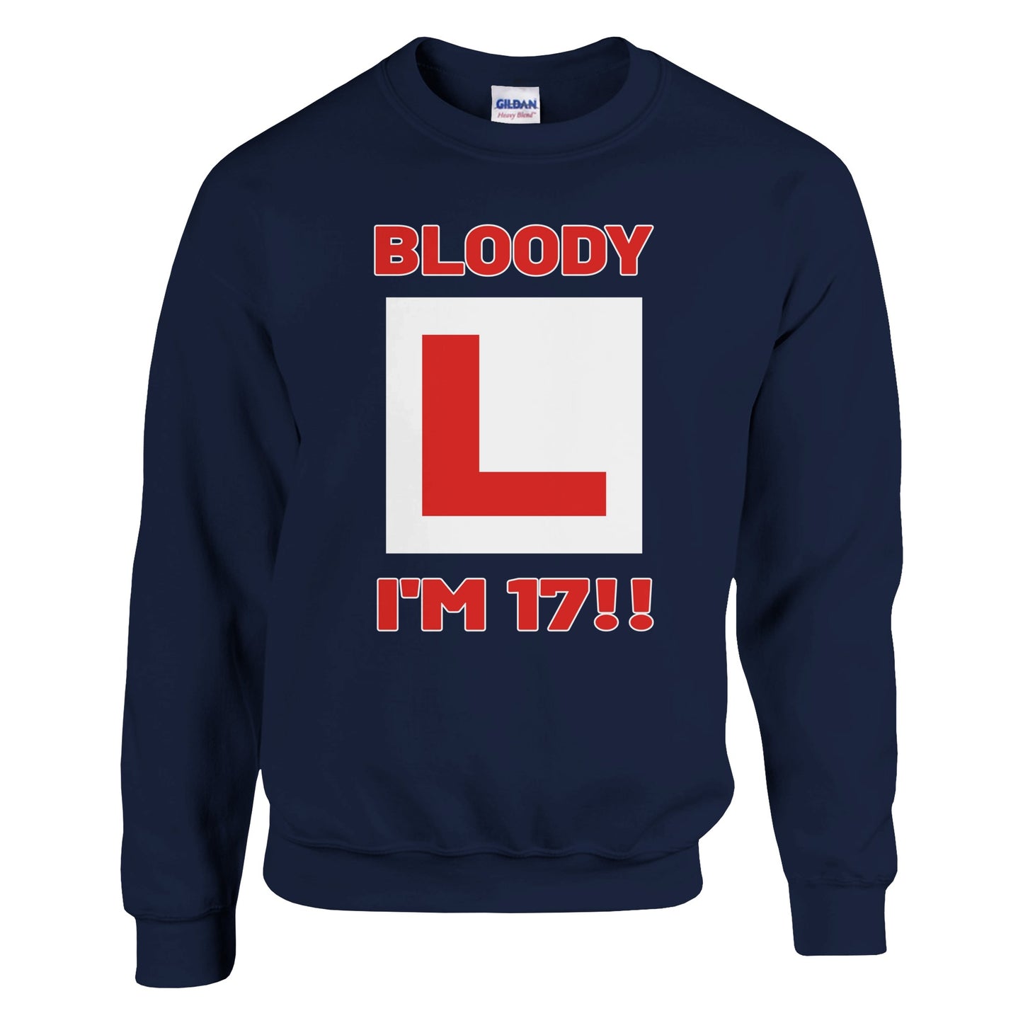 Funny 17th Birthday Sweatshirt - Bloody L I'm 17 Jumper - Rampage Design Studio