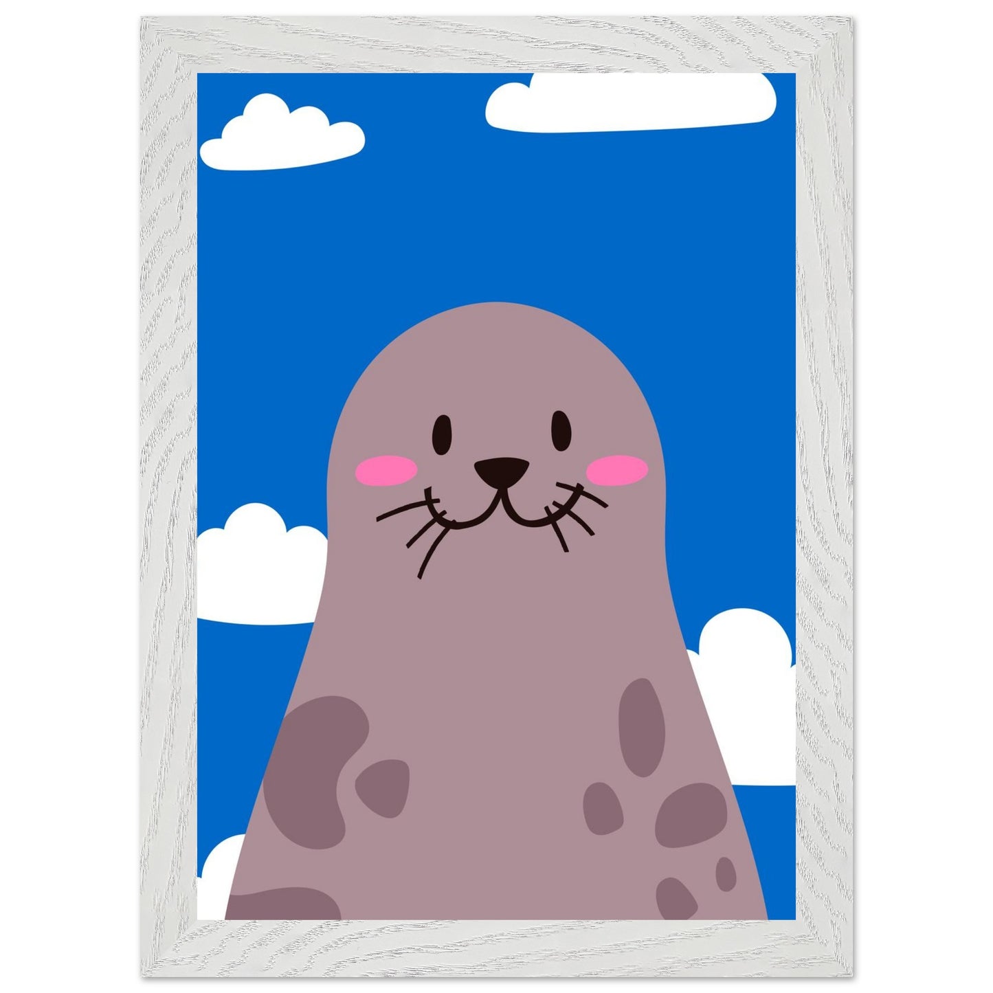 Personalized Nursery Art Mounted Framed Poster for Kids Rooms - Rampage Design Studio