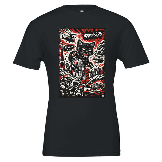 Giant Cat Kaiju T-Shirt - Rampage Design Studio
