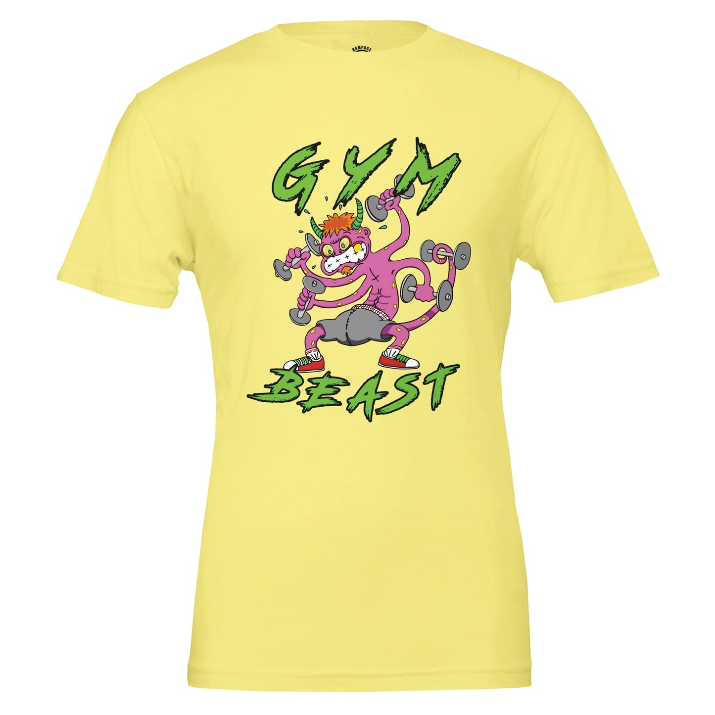 Gym Beast Premium Unisex Crewneck T-shirt - Rampage Design Studio