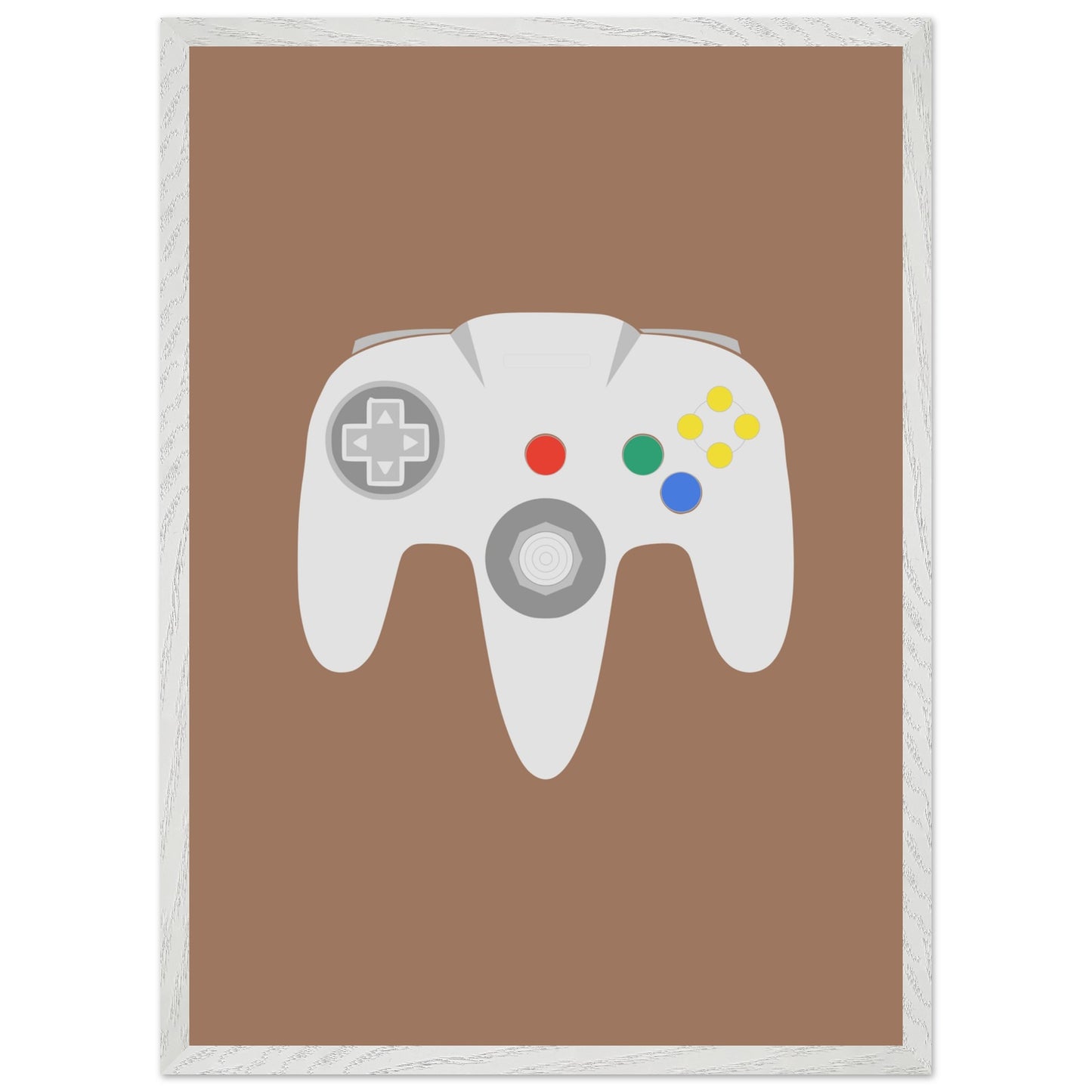 Nintendo N64 Wall Art, Game Controller Framed Poster, Gift for Gamers, Boys Room Decor, Teen Room Decor, Video Game Art, Video Game Print - Rampage Design Studio