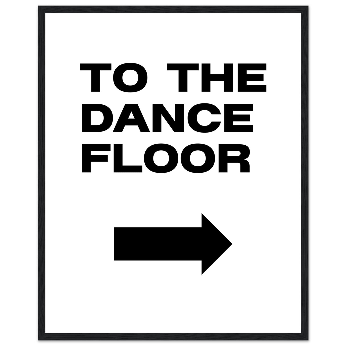 To The Dance Floor Mounted Framed Poster, Stylish Wall Art, Dance Studio Wall Art, Disco Wall Art, Living Room Art - Rampage Design Studio