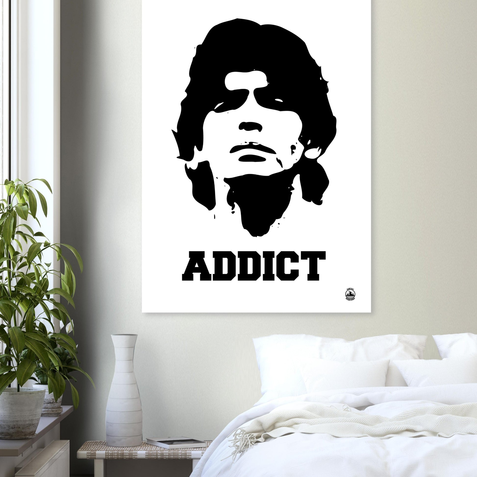 ADDICT - Diego Maradona Premium Matte Paper Poster - Rampage Design Studio