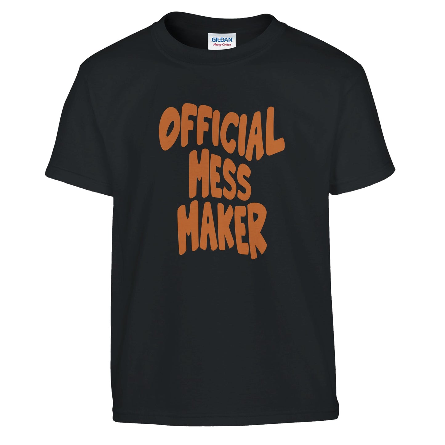Children's 'Official Mess Maker' T-Shirt, Funny Kids Tee, Funny Gift For Kids, Funny Shirt Gift For Girl, Funny T-Shirt Gift For Boy , Gift for Messy Kids - Rampage Design Studio