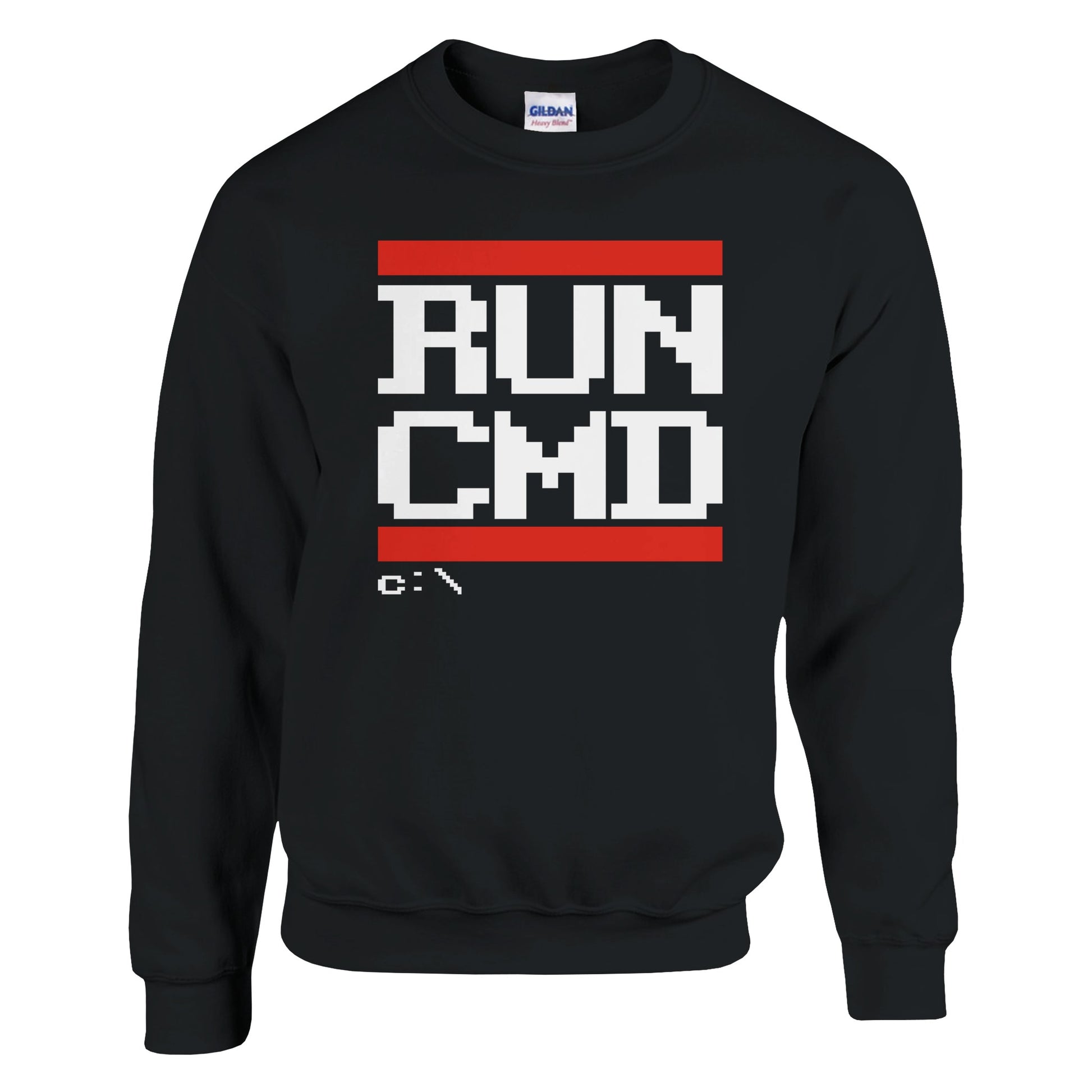 RUN CMD Sweatshirt - Programmer Crewneck - Funny Coding Sweater - Geek Pullover - IT Tech Sweatshirt - Gamer Gift - Software Engineer - Rampage Design Studio