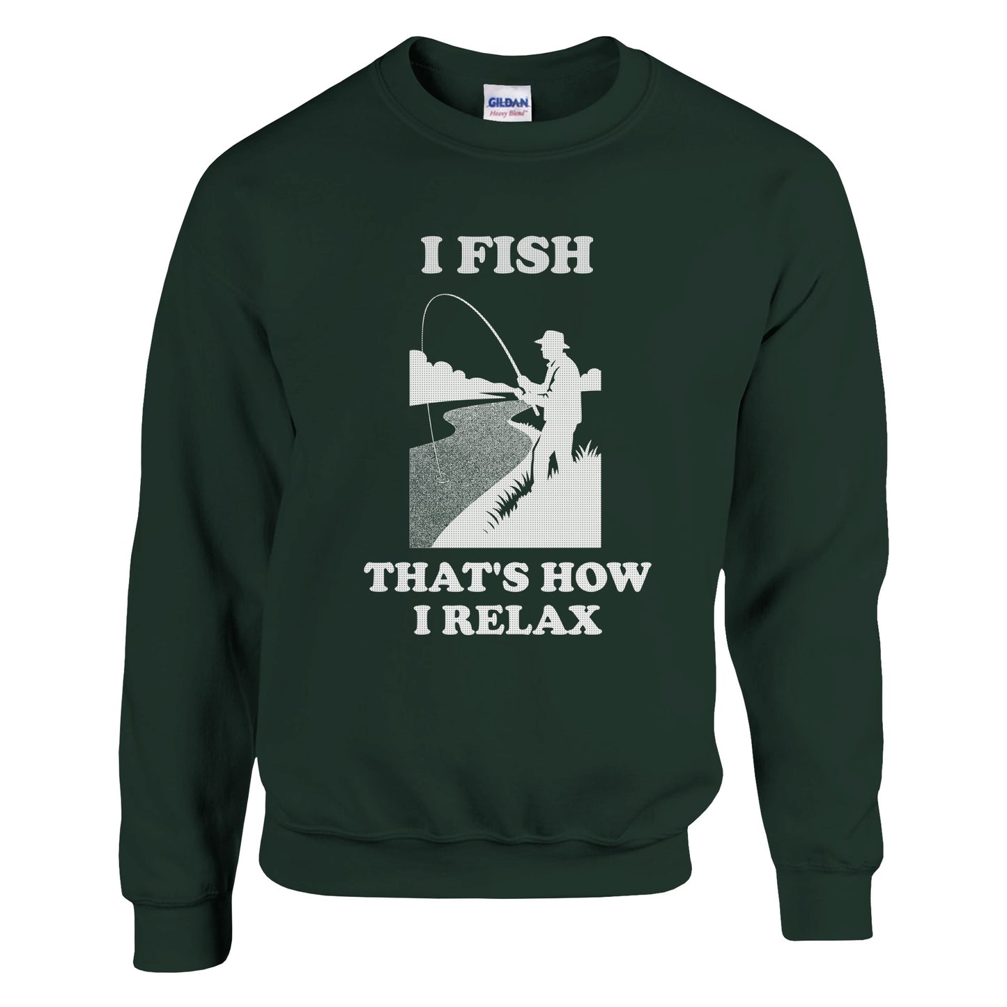 I Fish That’s How I Relax Sweatshirt | Funny Fisherman Gift | Angler Fishing Shirt | Outdoors Shirt | Rampage Design Studio - Rampage Design Studio