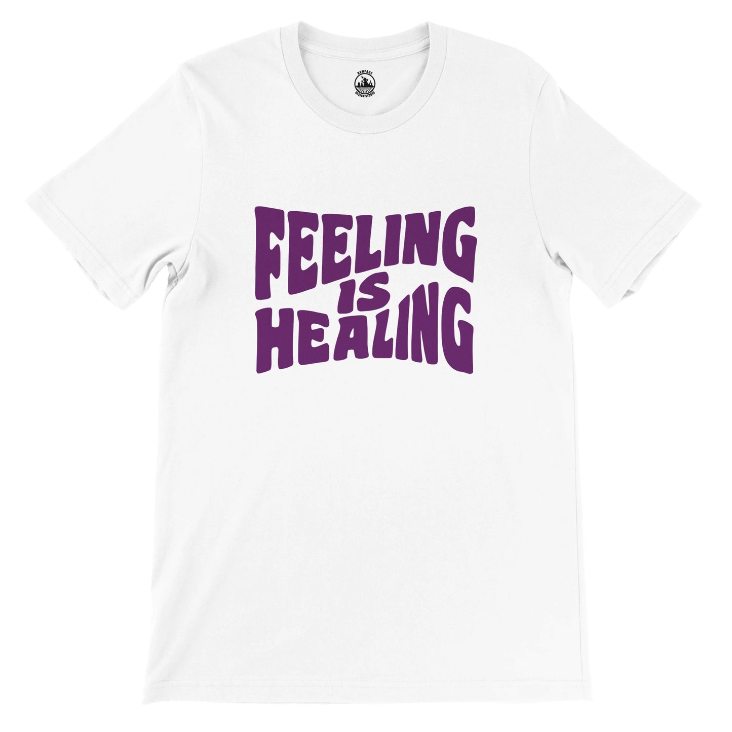 FEELING IS HEALING T-Shirt - Retro Psychedelic Design, Unisex Comfort Fit - Rampage Design Studio