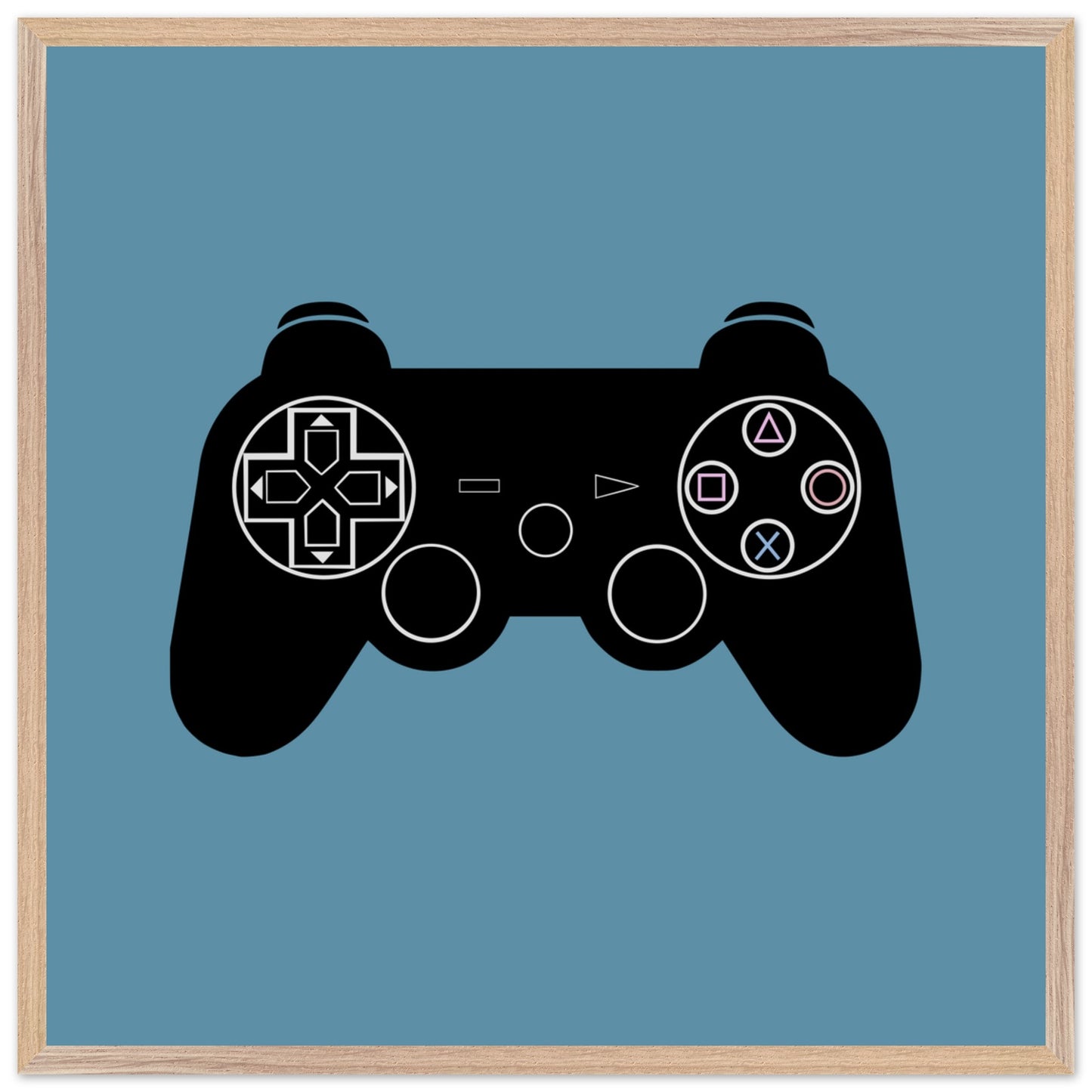 PS3 Wall Art, Game Controller Framed Poster, Gift for Gamers, Boys Room Decor, Teen Room Decor, Video Game Art, Video Game Print - Rampage Design Studio