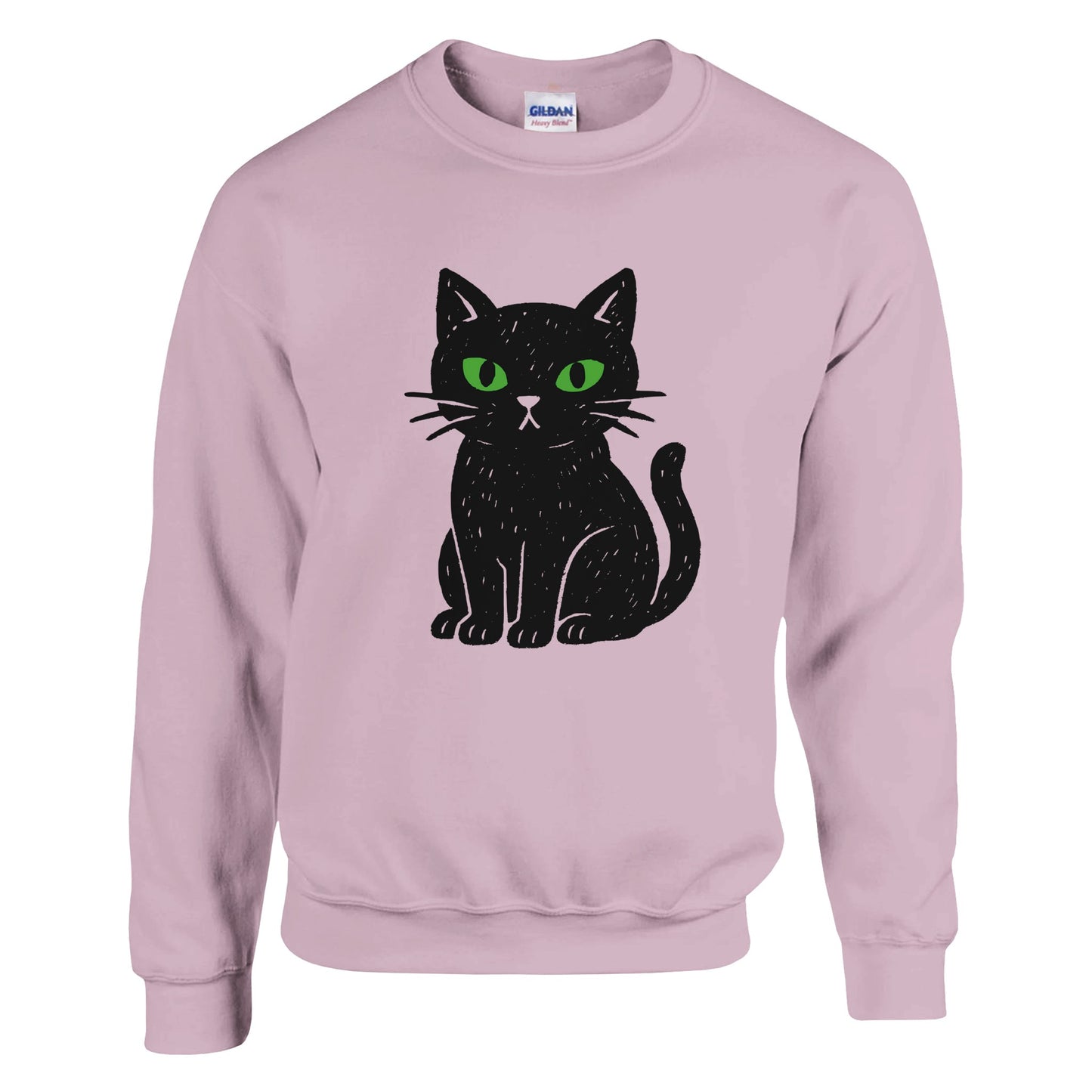Black Cat Eyes Sweatshirt | Gothic Minimalist Cat Lover Shirt - Rampage Design Studio