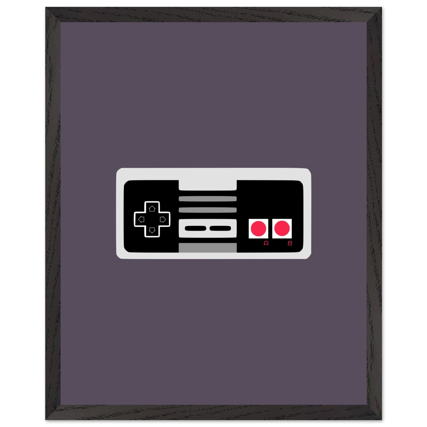 NES Wall Art, Game Controller Framed Poster, Gift for Gamers, Boys Room Decor, Teen Room Decor, Video Game Art, Video Game Print - Rampage Design Studio