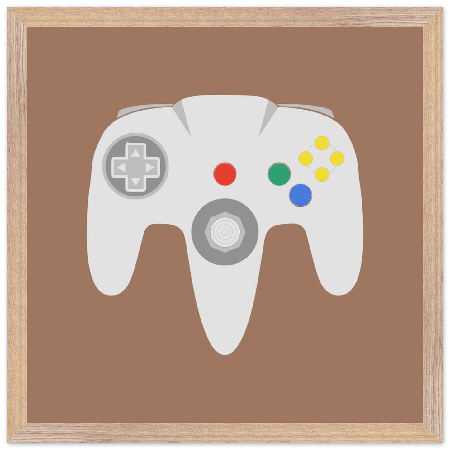 Nintendo N64 Wall Art, Game Controller Framed Poster, Gift for Gamers, Boys Room Decor, Teen Room Decor, Video Game Art, Video Game Print - Rampage Design Studio