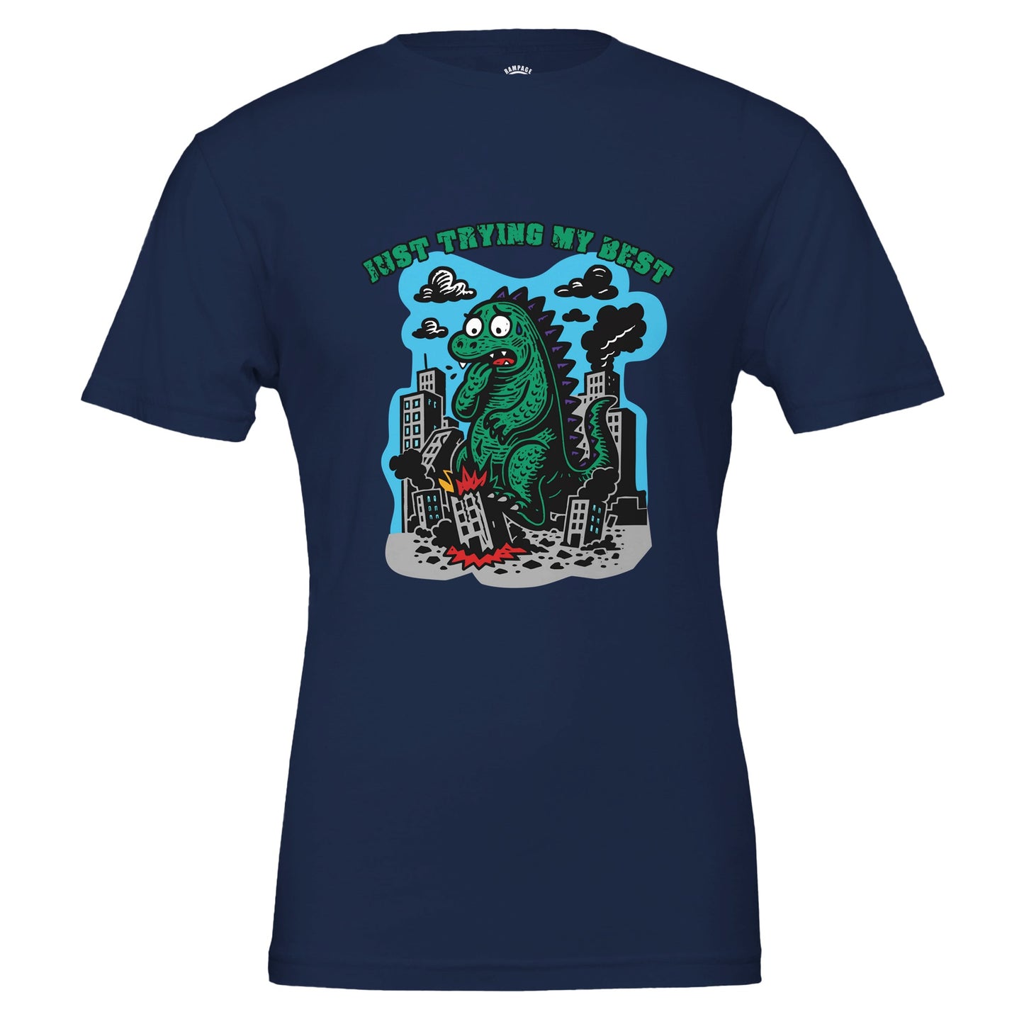 Just Trying My Best - Cute Monster T-Shirt - Rampage Design Studio