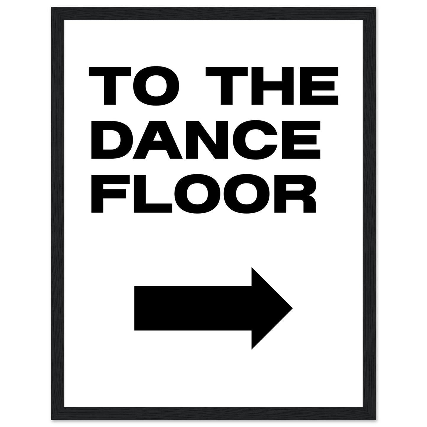 To The Dance Floor Mounted Framed Poster, Stylish Wall Art, Dance Studio Wall Art, Disco Wall Art, Living Room Art - Rampage Design Studio
