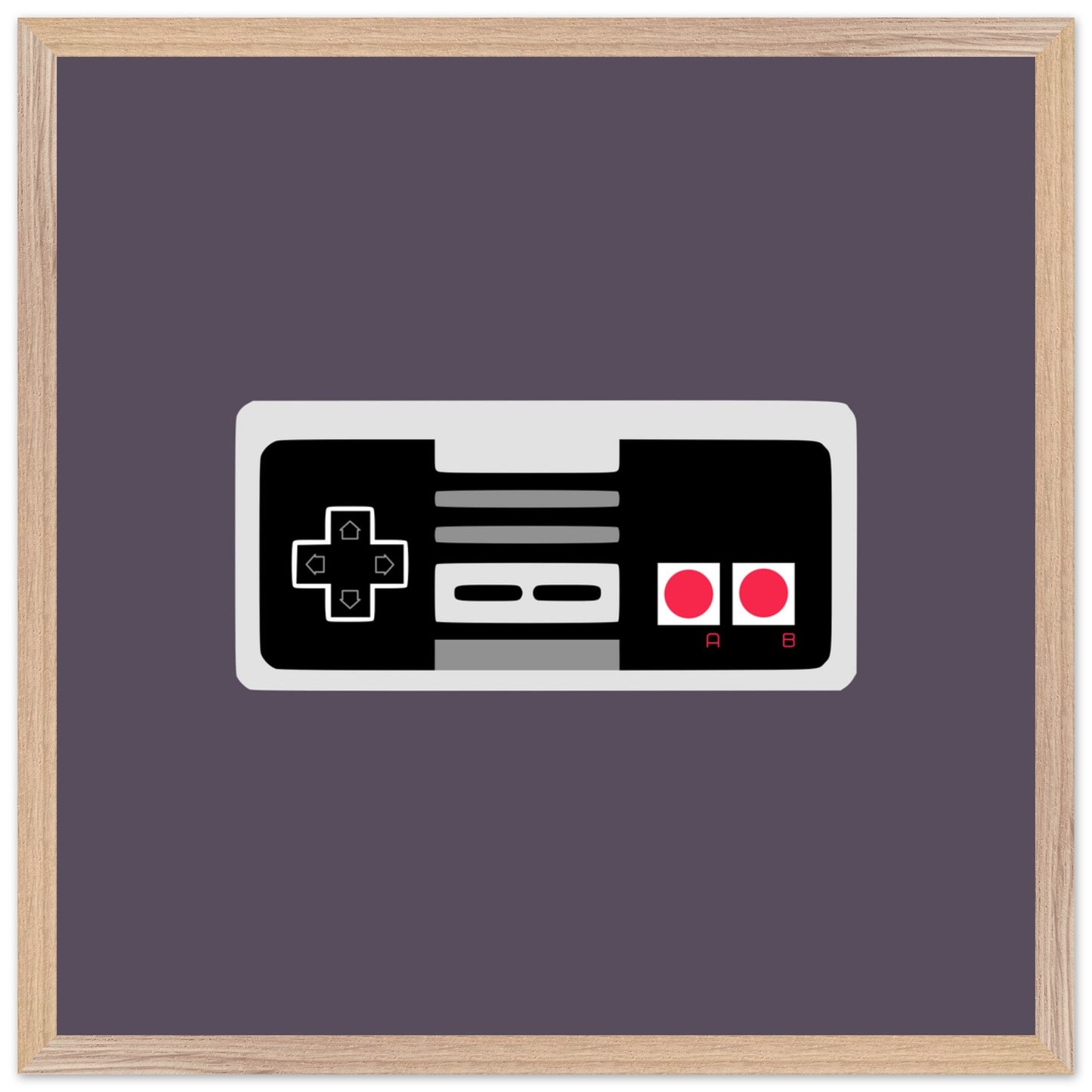NES Wall Art, Game Controller Framed Poster, Gift for Gamers, Boys Room Decor, Teen Room Decor, Video Game Art, Video Game Print - Rampage Design Studio