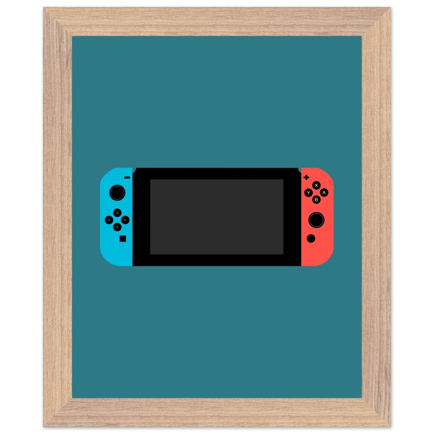 Nintendo Switch Wall Art, Game Console Framed Poster, Gift for Gamers, Boys Room Decor, Teen Room Decor, Video Game Art, Video Game Print - Rampage Design Studio