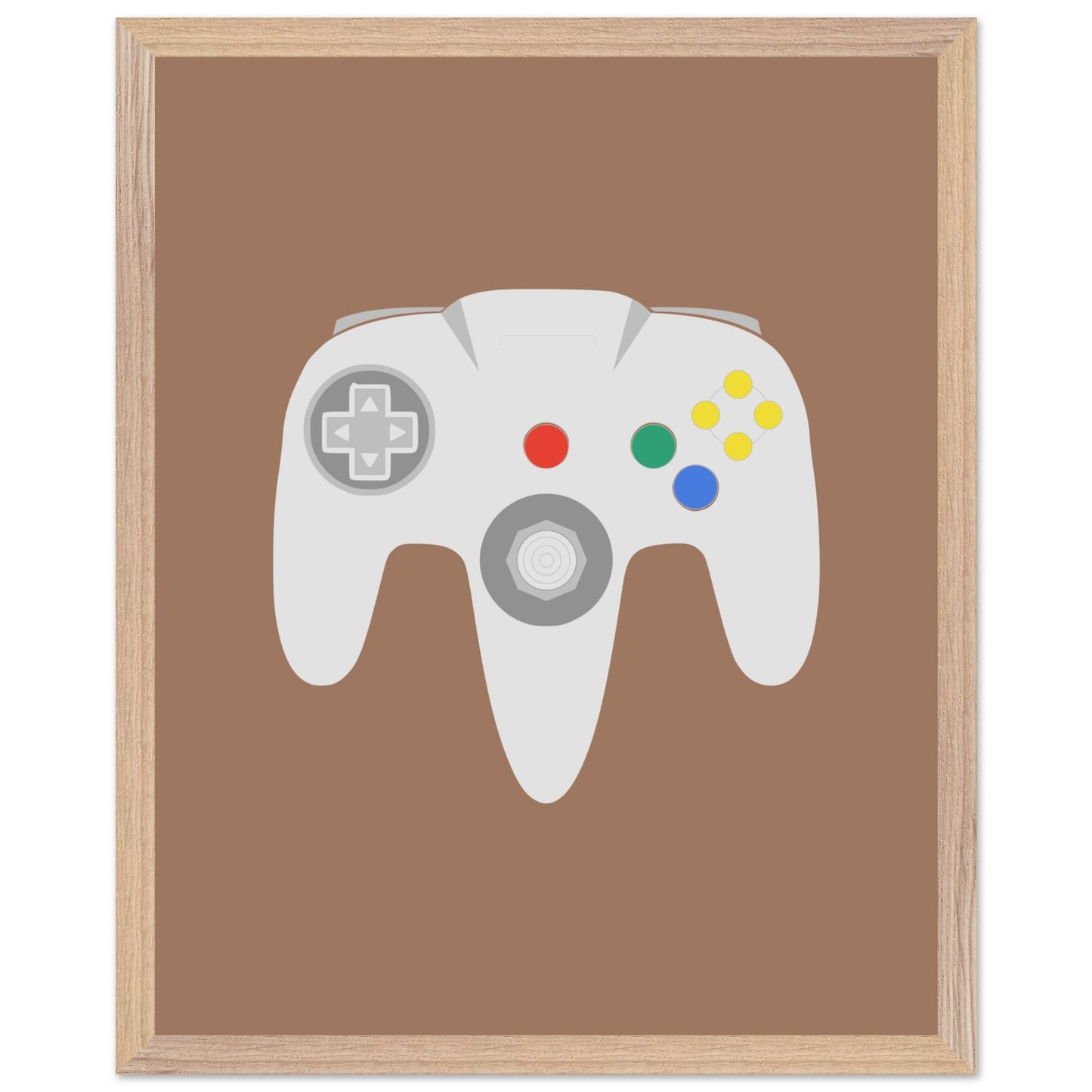 Nintendo N64 Wall Art, Game Controller Framed Poster, Gift for Gamers, Boys Room Decor, Teen Room Decor, Video Game Art, Video Game Print - Rampage Design Studio