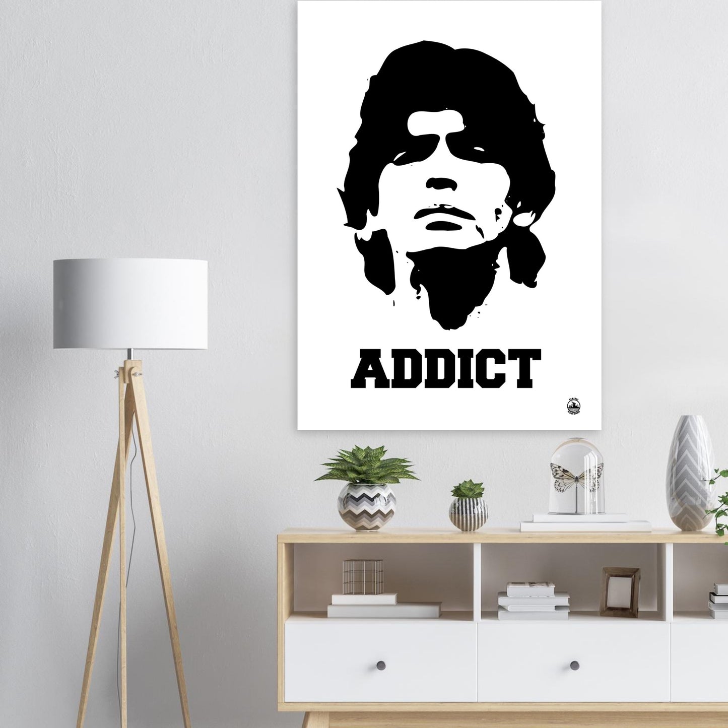 ADDICT - Diego Maradona Premium Matte Paper Poster - Rampage Design Studio