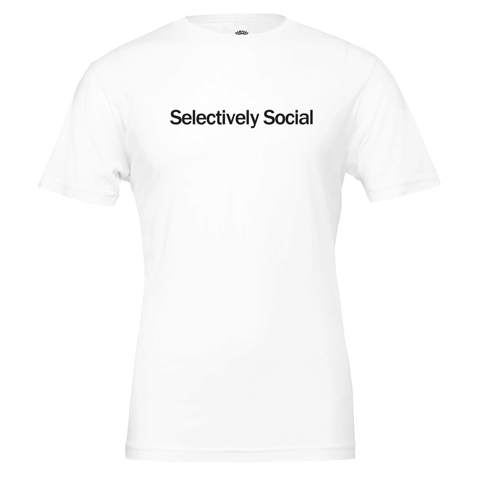 Introverts Tee "Selectively Social"  Antisocial T-Shirt, Anxiety clothing, Autism Shirt, Unisex Fit - Rampage Design Studio