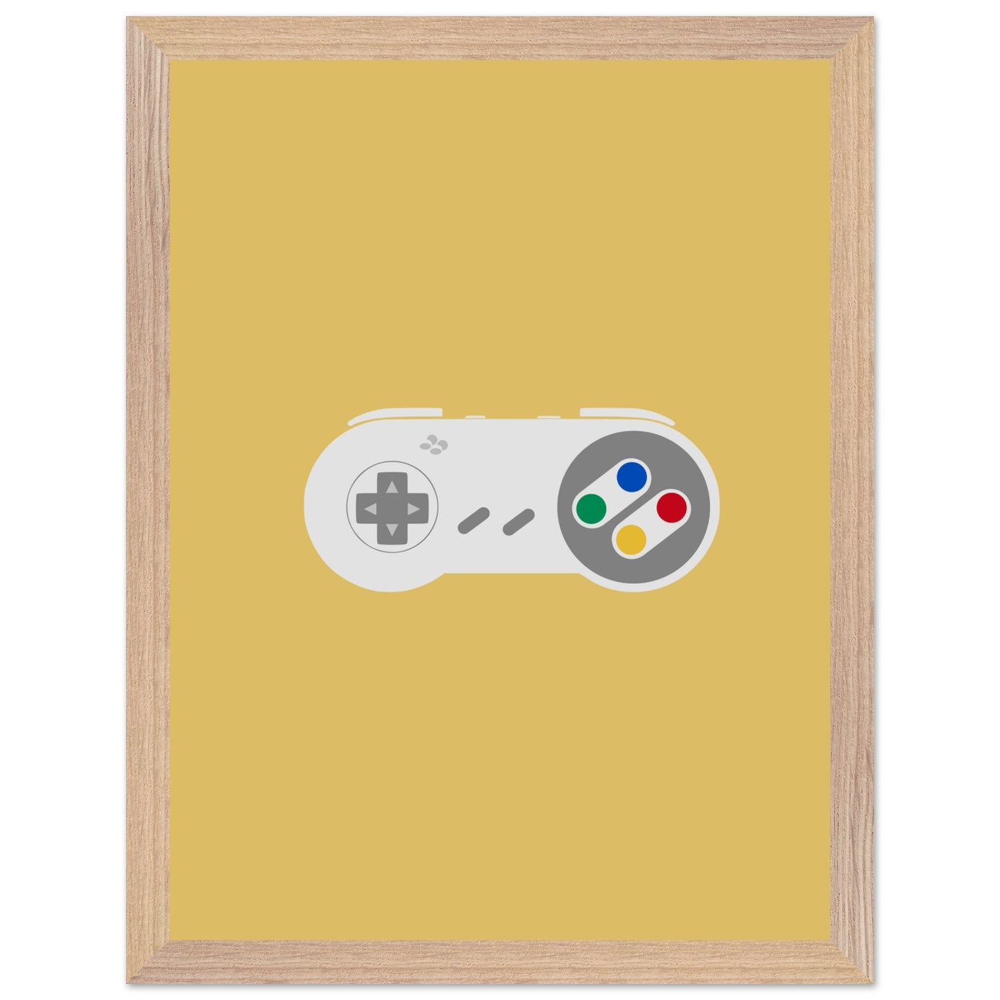 Nintendo SNES Wall Art, Game Controller Framed Poster, Gift for Gamers, Boys Room Decor, Teen Room Decor, Video Game Art, Video Game Print - Rampage Design Studio