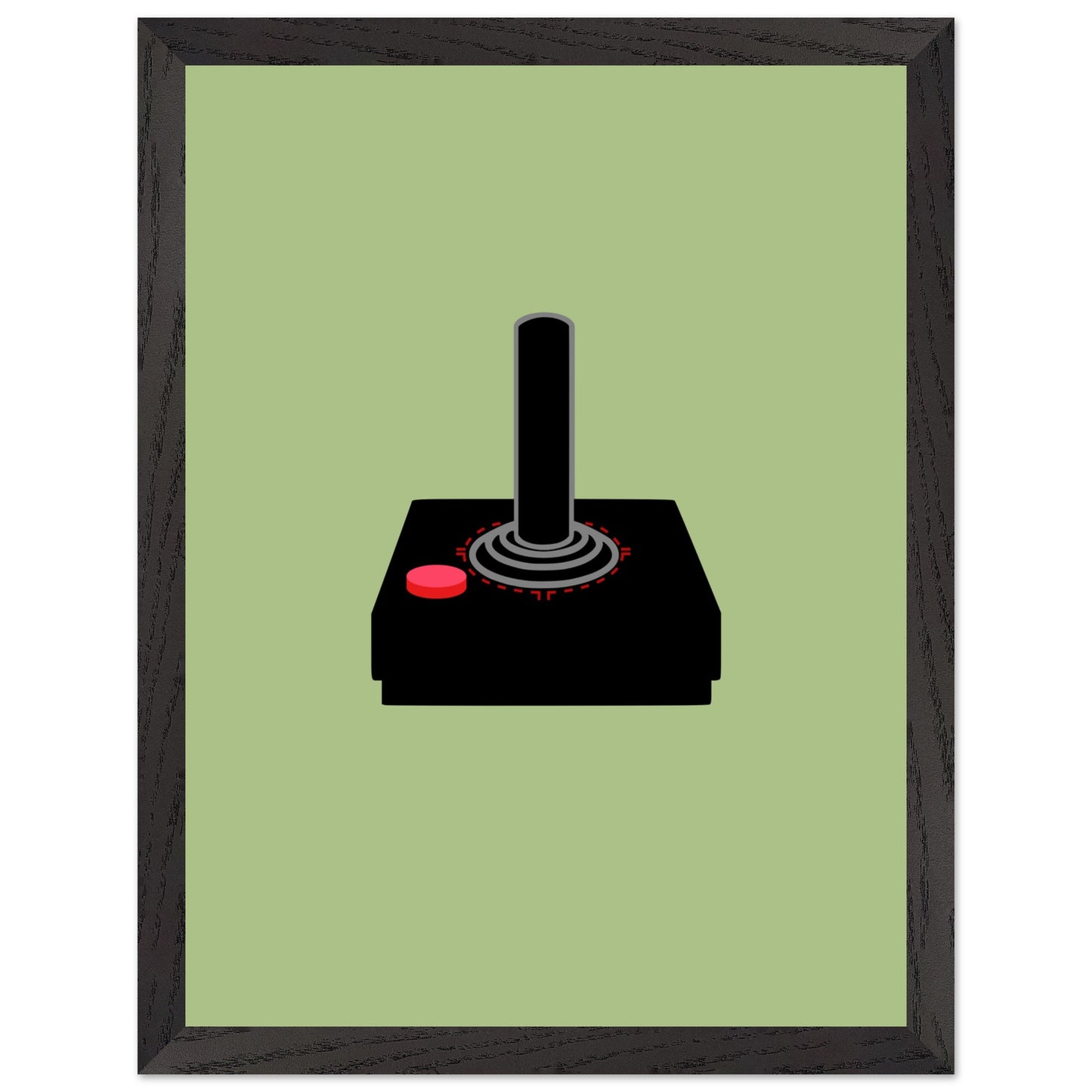 Atari Controller Wall Art, Game Controller Framed Poster, Gift for Gamers, Boys Room Decor, Teen Room Decor, Video Game Art, Video Game Print - Rampage Design Studio