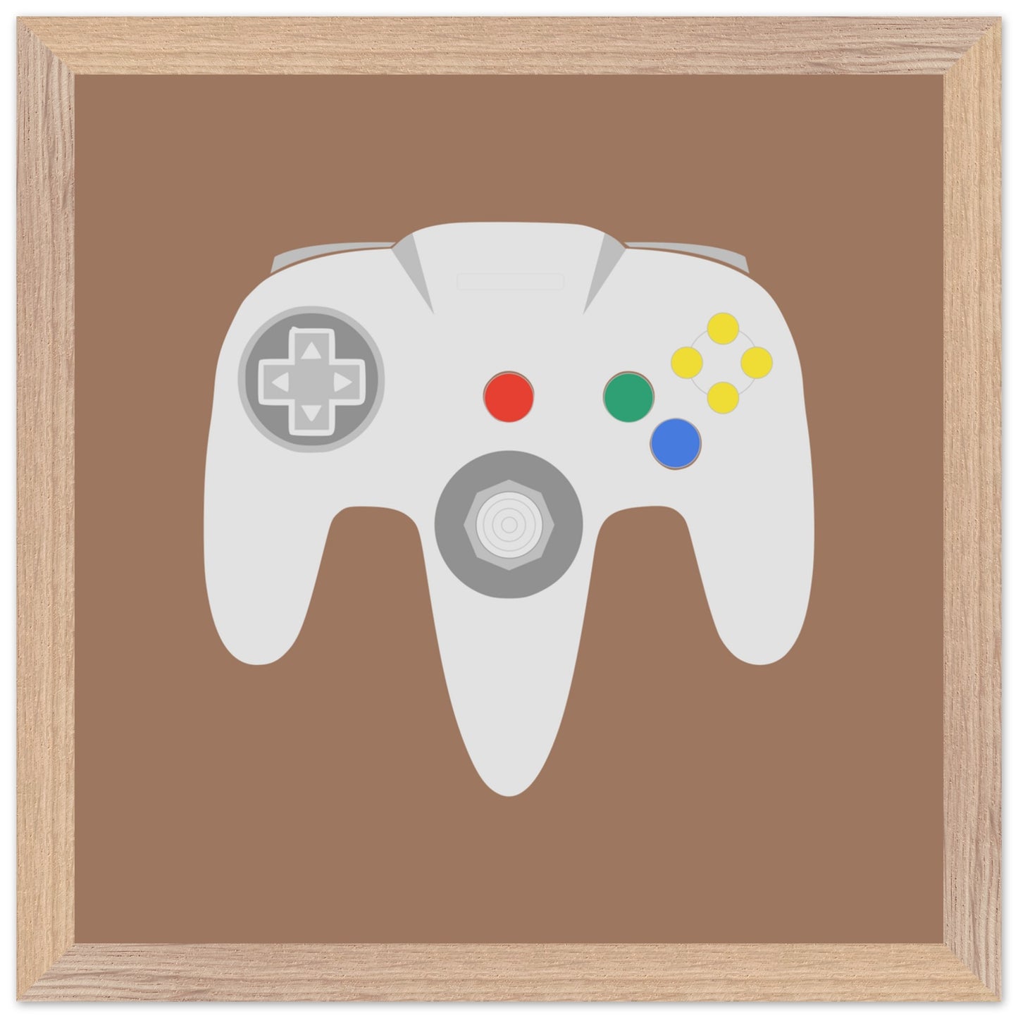 Nintendo N64 Wall Art, Game Controller Framed Poster, Gift for Gamers, Boys Room Decor, Teen Room Decor, Video Game Art, Video Game Print - Rampage Design Studio