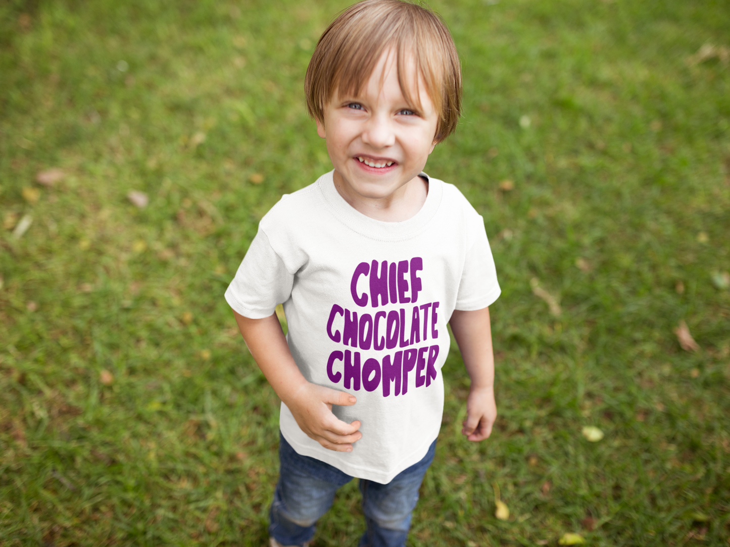 Chief Chocolate Chomper T-Shirt Funny Gift For Toddlers, Funny Shirt Gift For Girl, Funny Gift For Boy , Gift for Messy Toddler - Rampage Design Studio