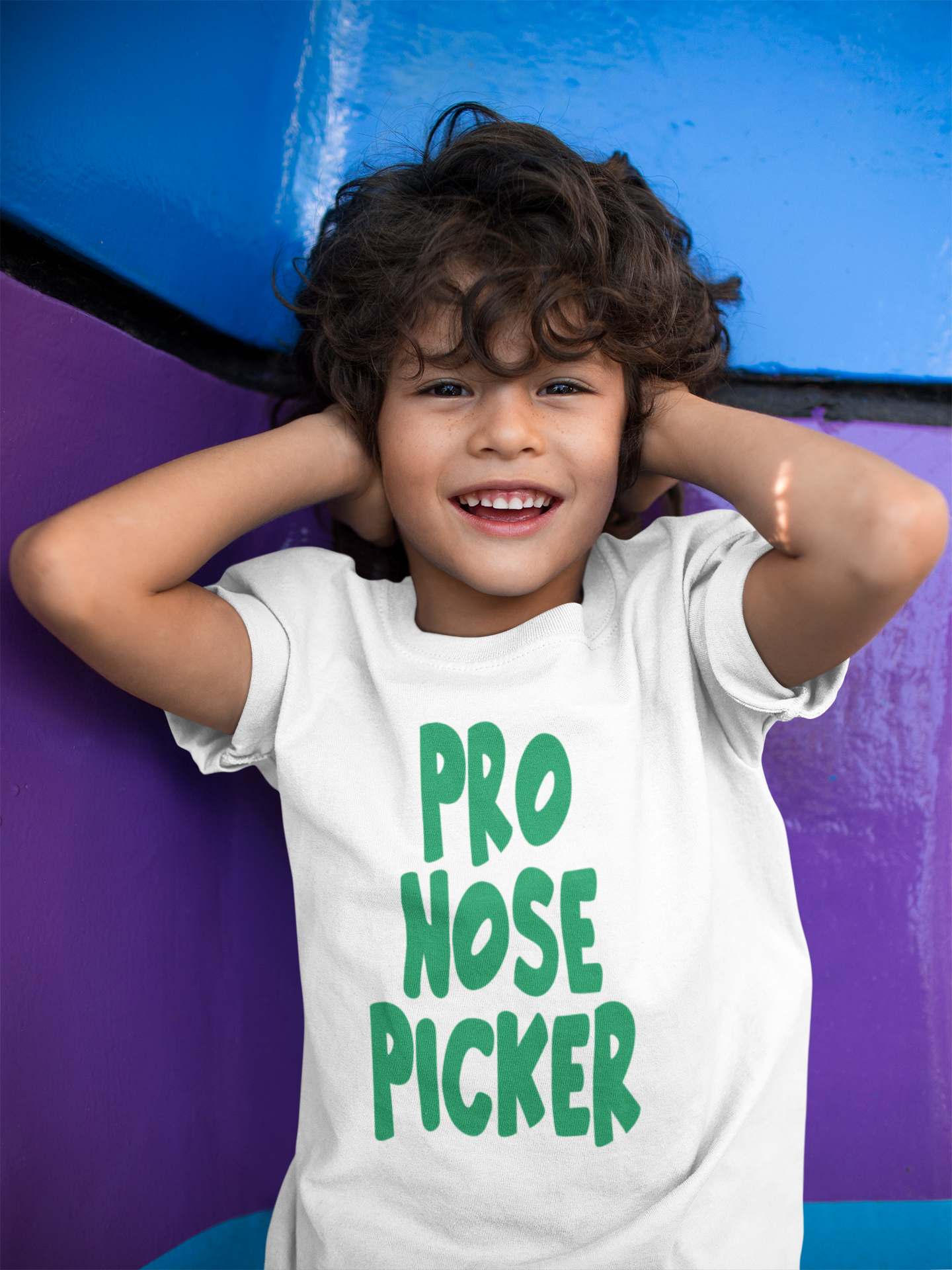 Kids' Pro Nose Picker T-Shirt For A Child Gift Tee For Kids Play Funny Shirt for Son Fun Tee for Daughter - Rampage Design Studio