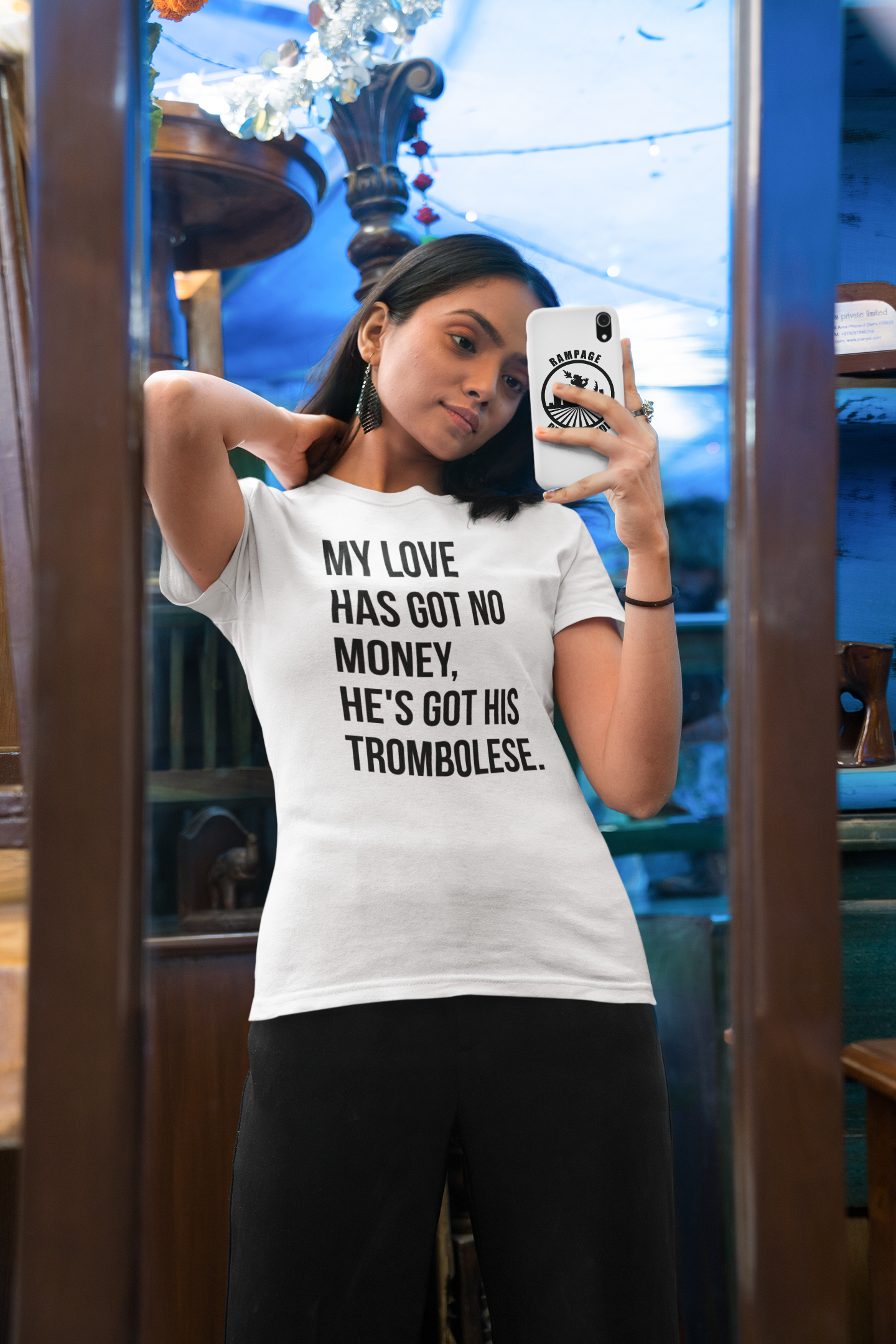 Funny Misheard Lyrics T-Shirt – Women's Gildan 64000L, Eco-Friendly, Soft Cotton Tee - Rampage Design Studio