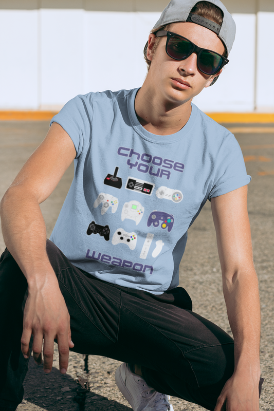 Retro Gamer T-Shirt, Choose Your Weapon