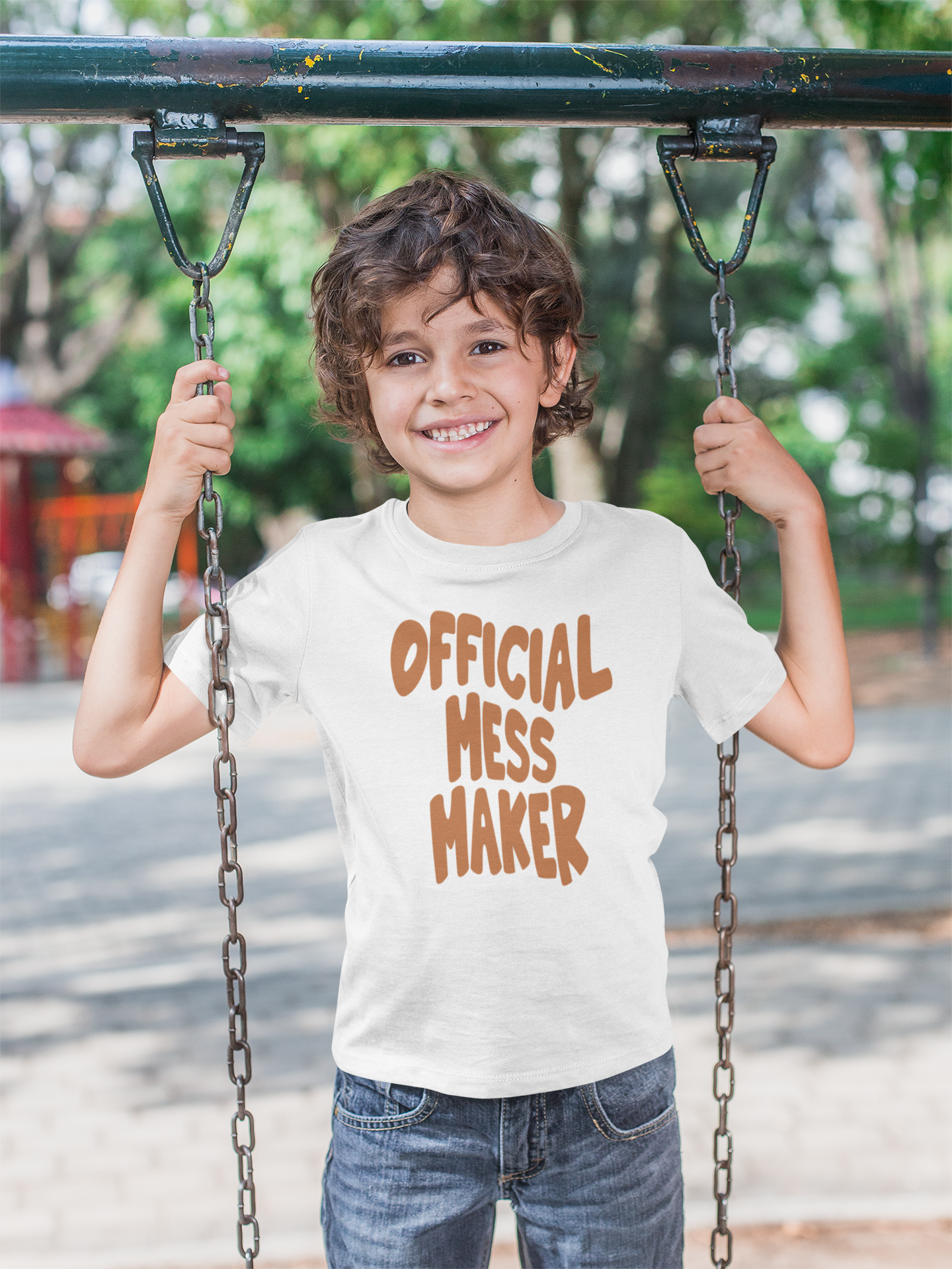 Children's 'Official Mess Maker' T-Shirt, Funny Kids Tee, Funny Gift For Kids, Funny Shirt Gift For Girl, Funny T-Shirt Gift For Boy , Gift for Messy Kids - Rampage Design Studio